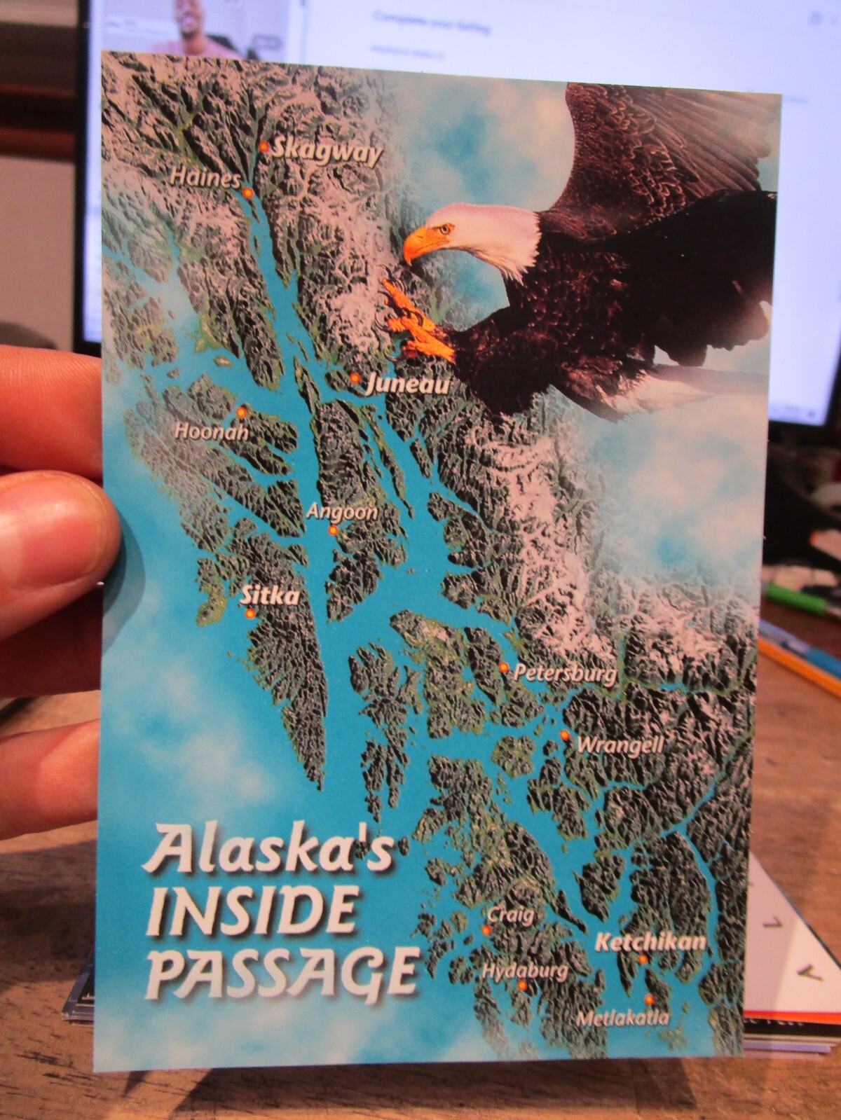 N9 ALASKA new Postcard Inside Passage Sitka Angoon Hoonah Craig Hydaburg Skagway