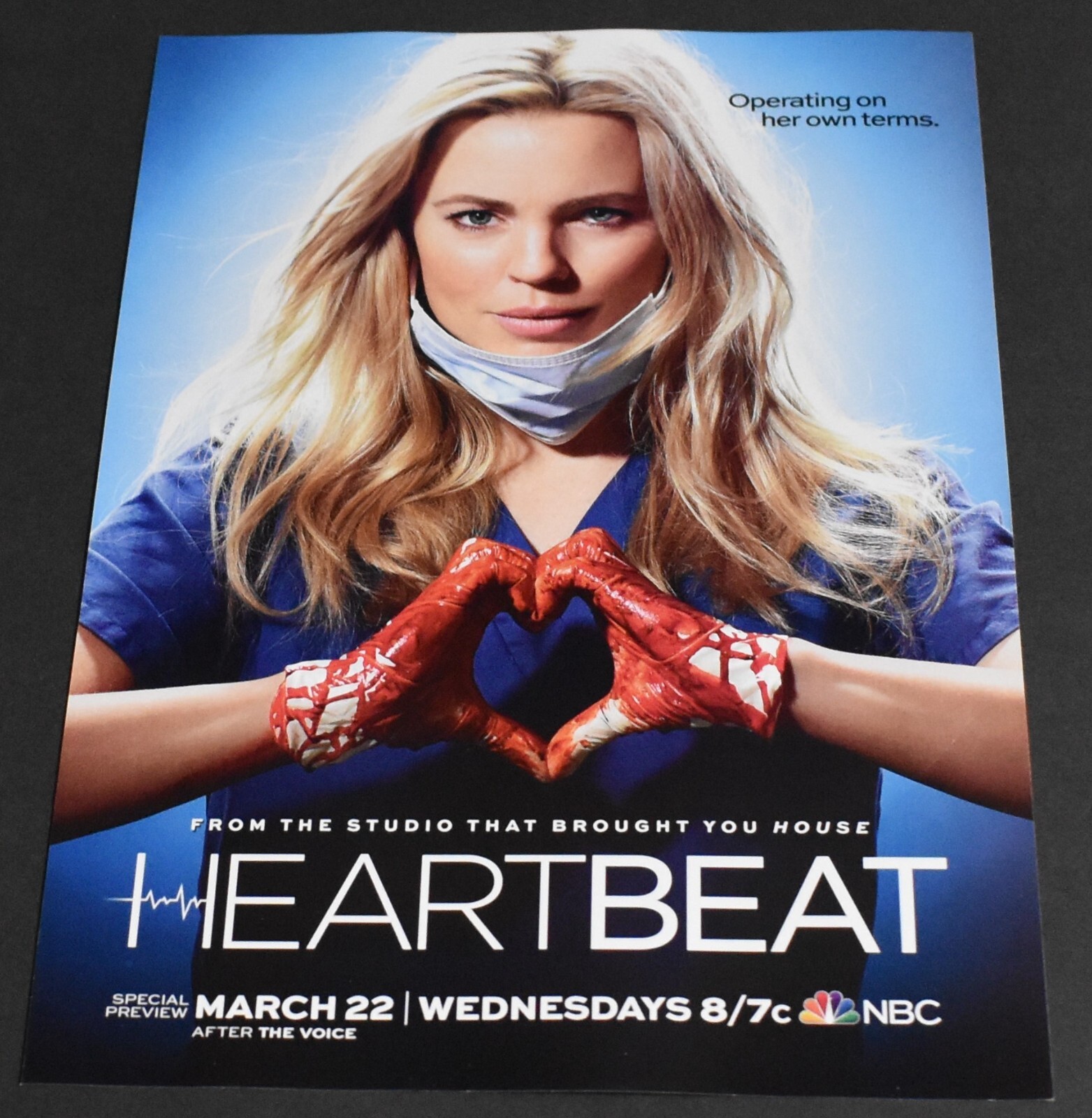 2016 Print Ad Melissa George Heartbeat NBC TV Show Operating on her own terms