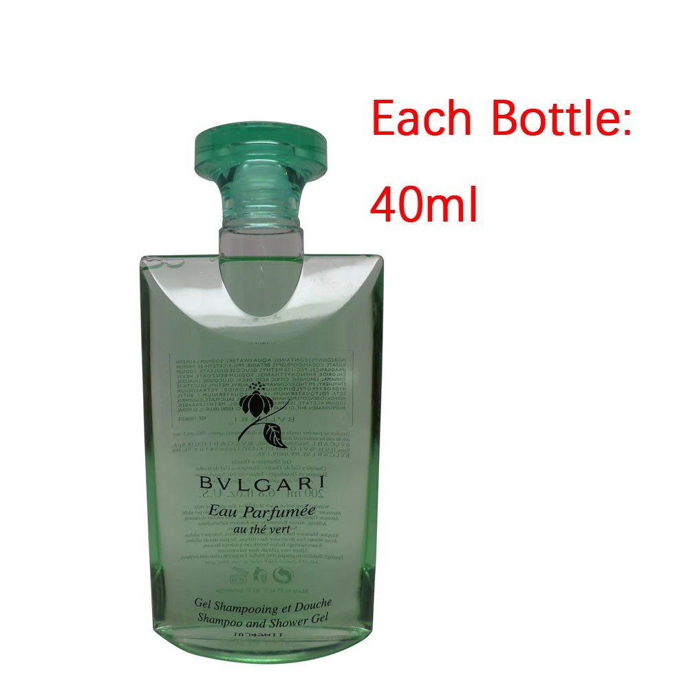 15 x Bvlgari Perfumed Au The Vert Green Tea Shampoo and Shower Gel 40ML=600ML