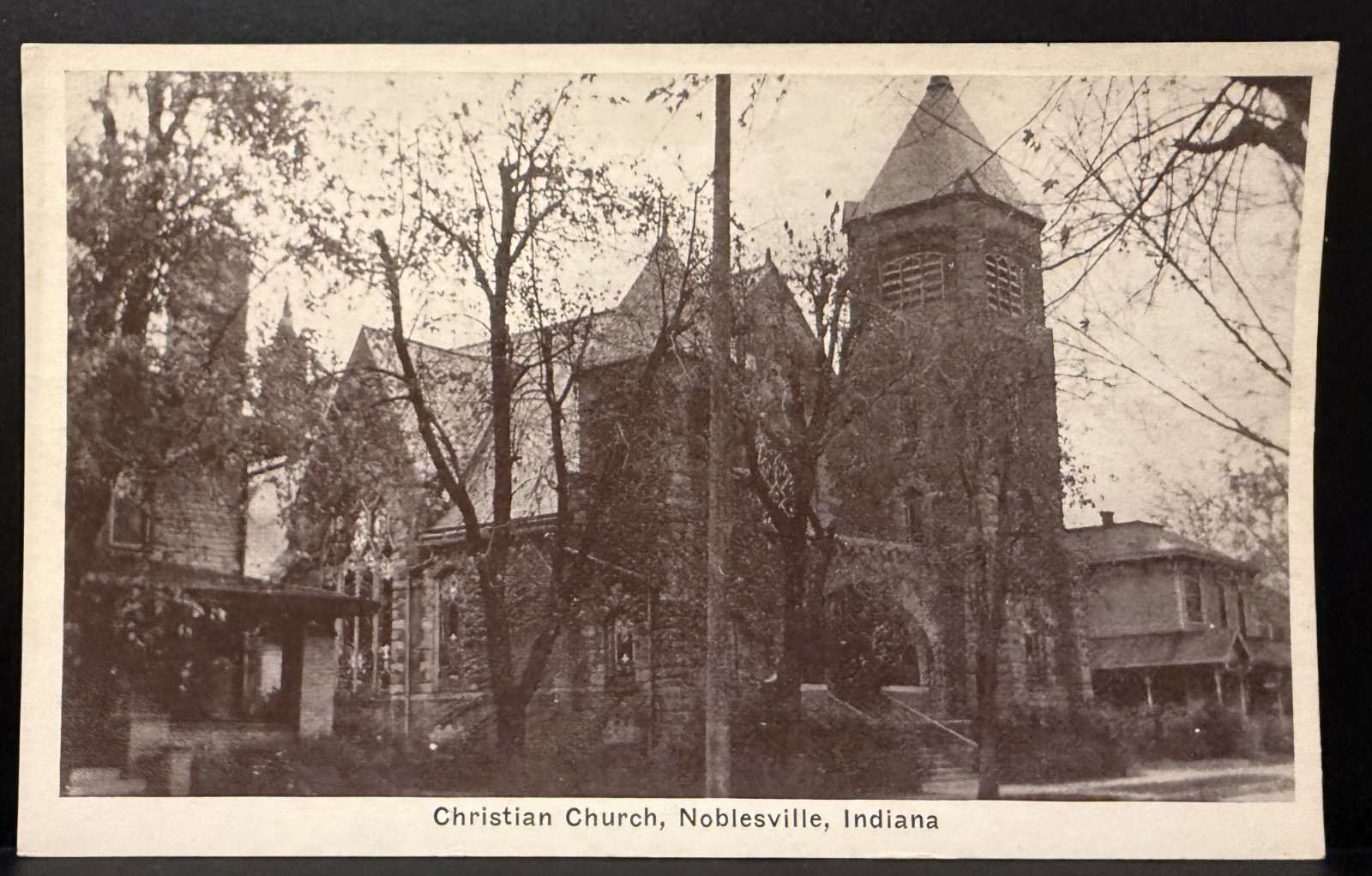 Antique postcard: Christian Church of Noblesville, Indiana, Hamilton County