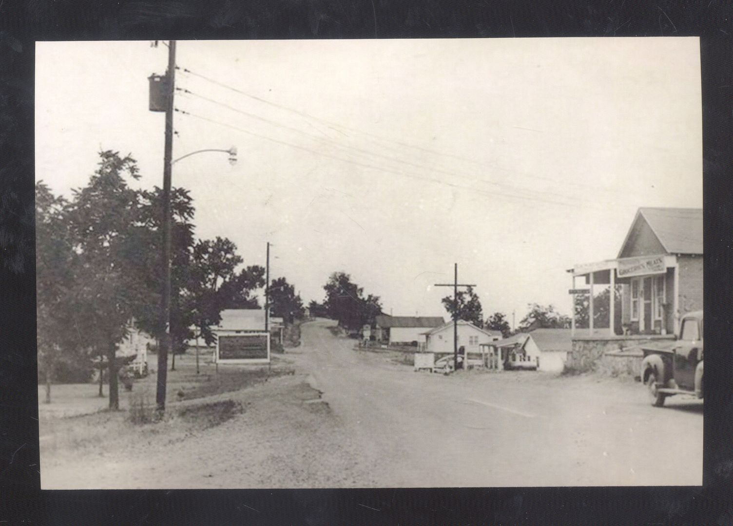 REAL PHOTO GAMALIEL ARKANSAS DOWNTOWN MIAN STREET SCENE POSTCARD COPY
