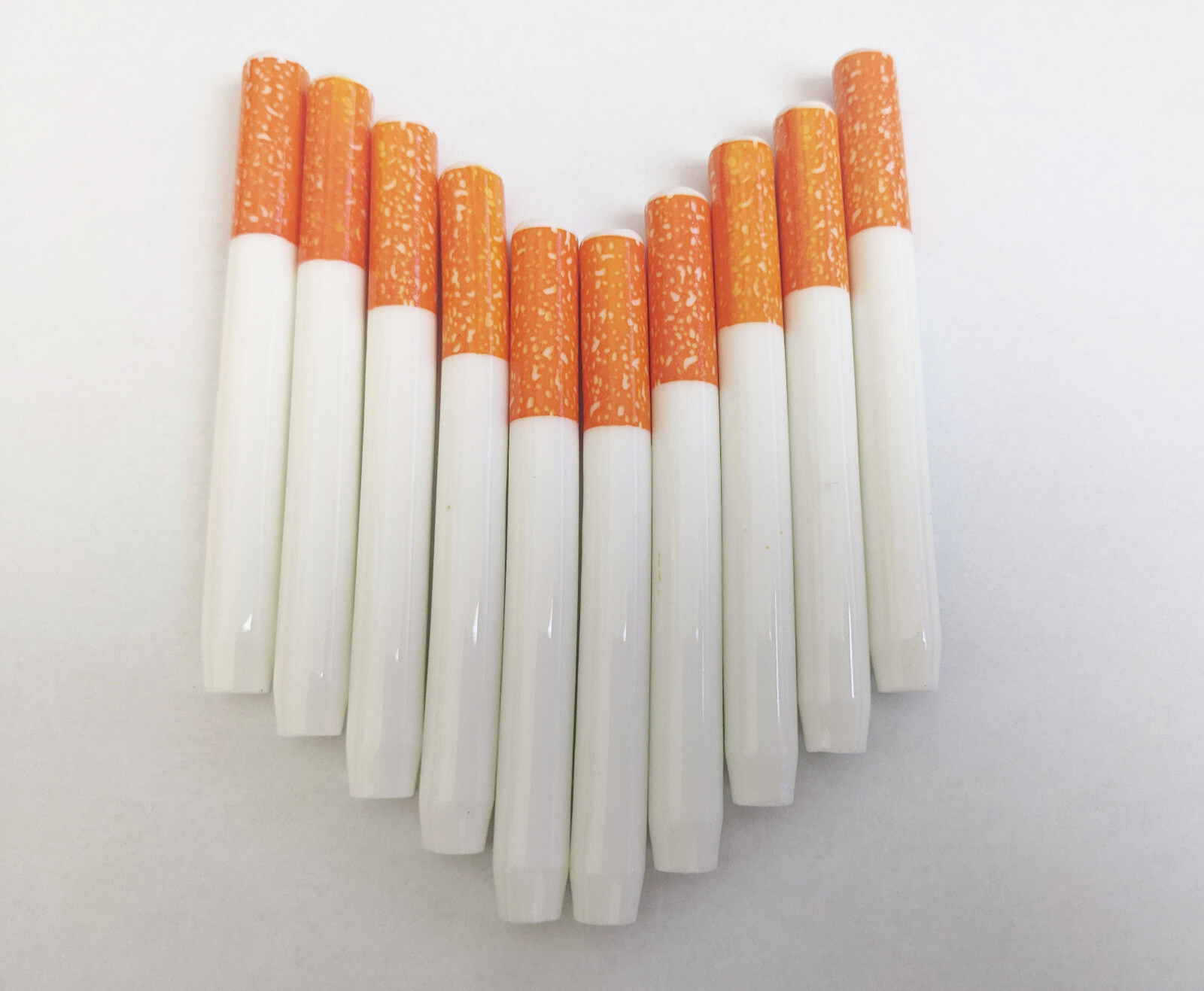 10x Ceramic One Hitter Dugout Pipe Cigarette Bat Large 74mm / 2.92
