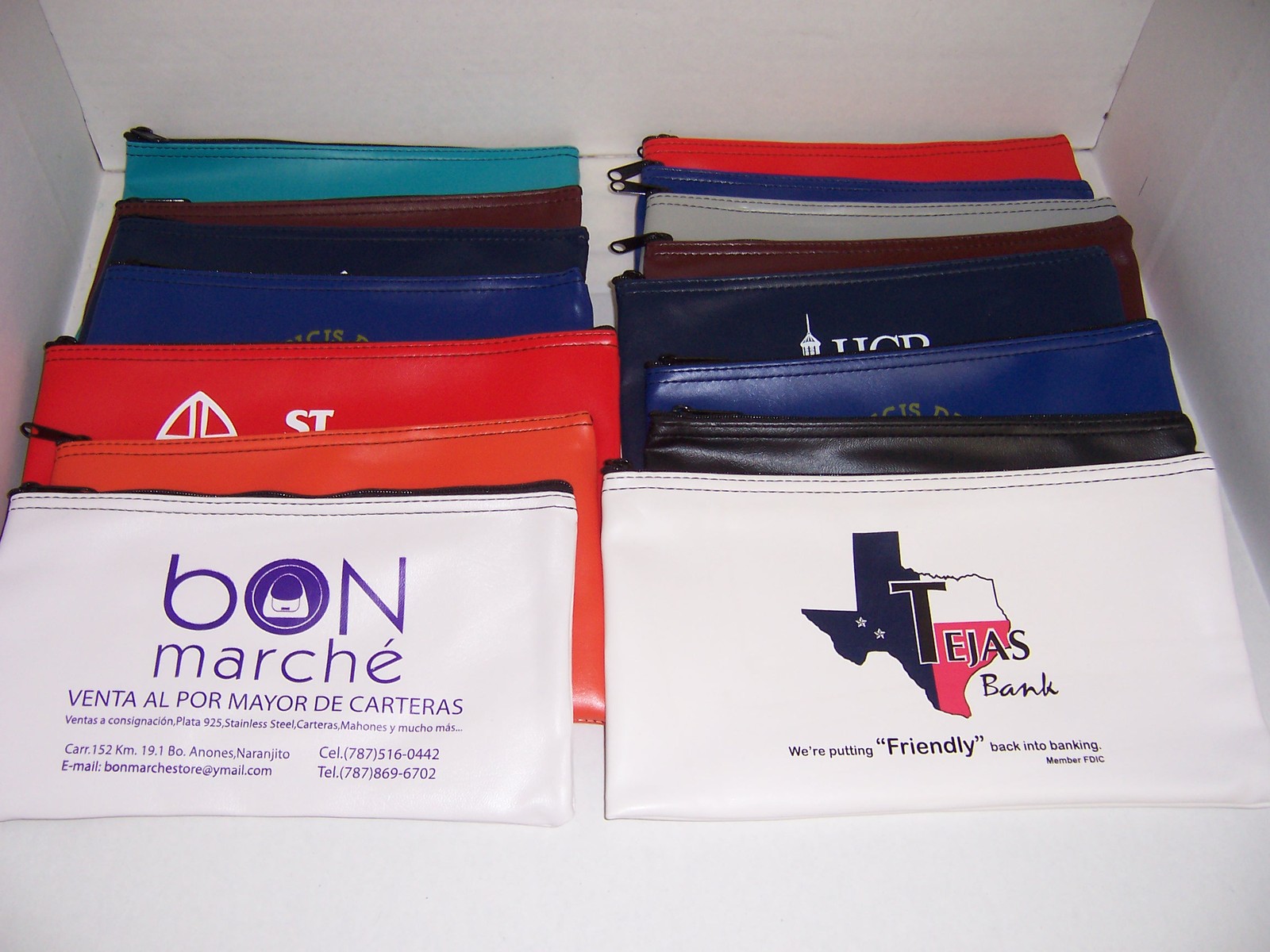 6 Piece Assorted Bank Deposit Bag Wholesale Lot Tool Bag Organizer