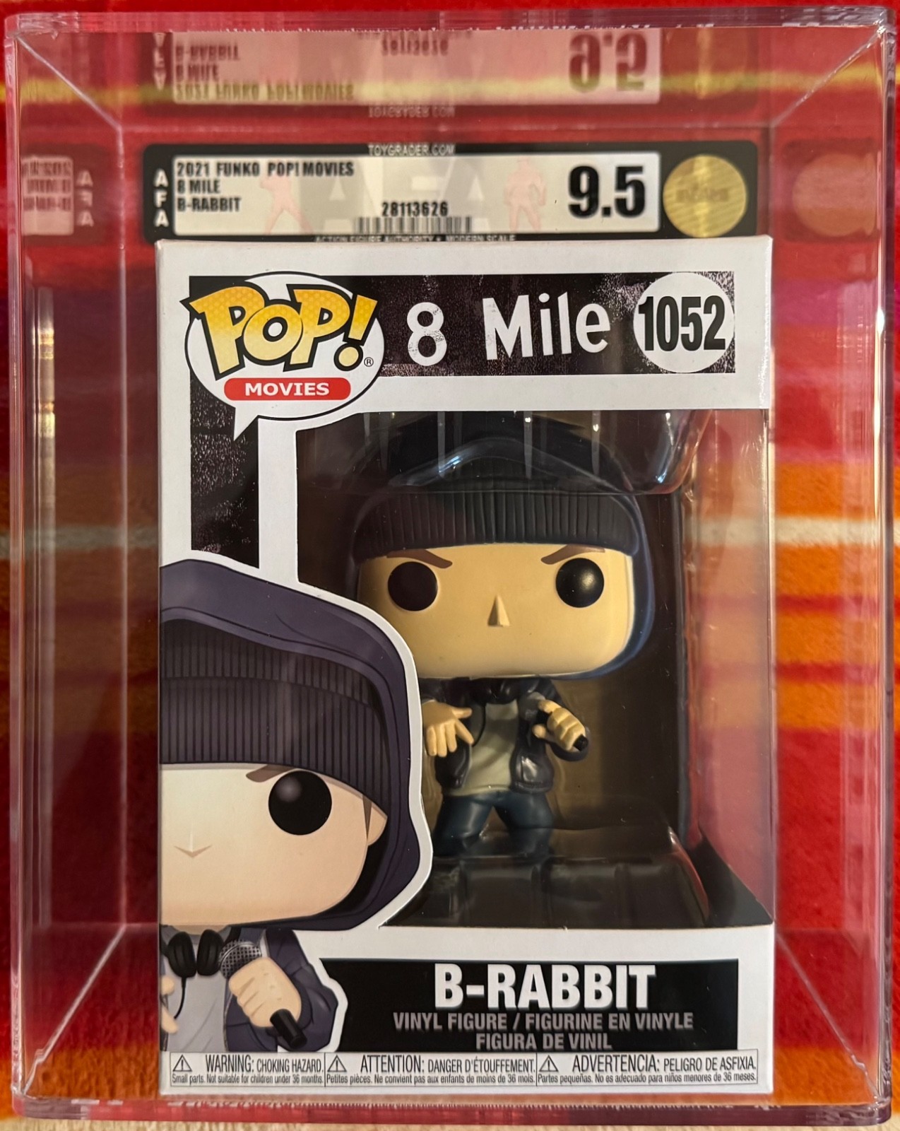 Funko Pop Movies - B-Rabbit #1052 - 8 Mile - AFA 9.5