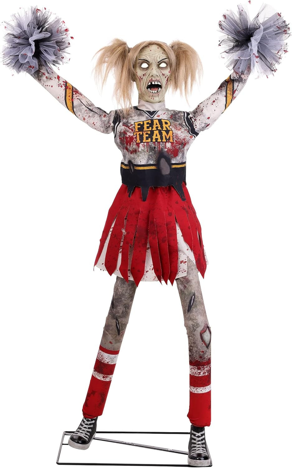 Fun Costumes 5.3FT Dead Squad Debbie the Zombie Cheerleader Animatronic