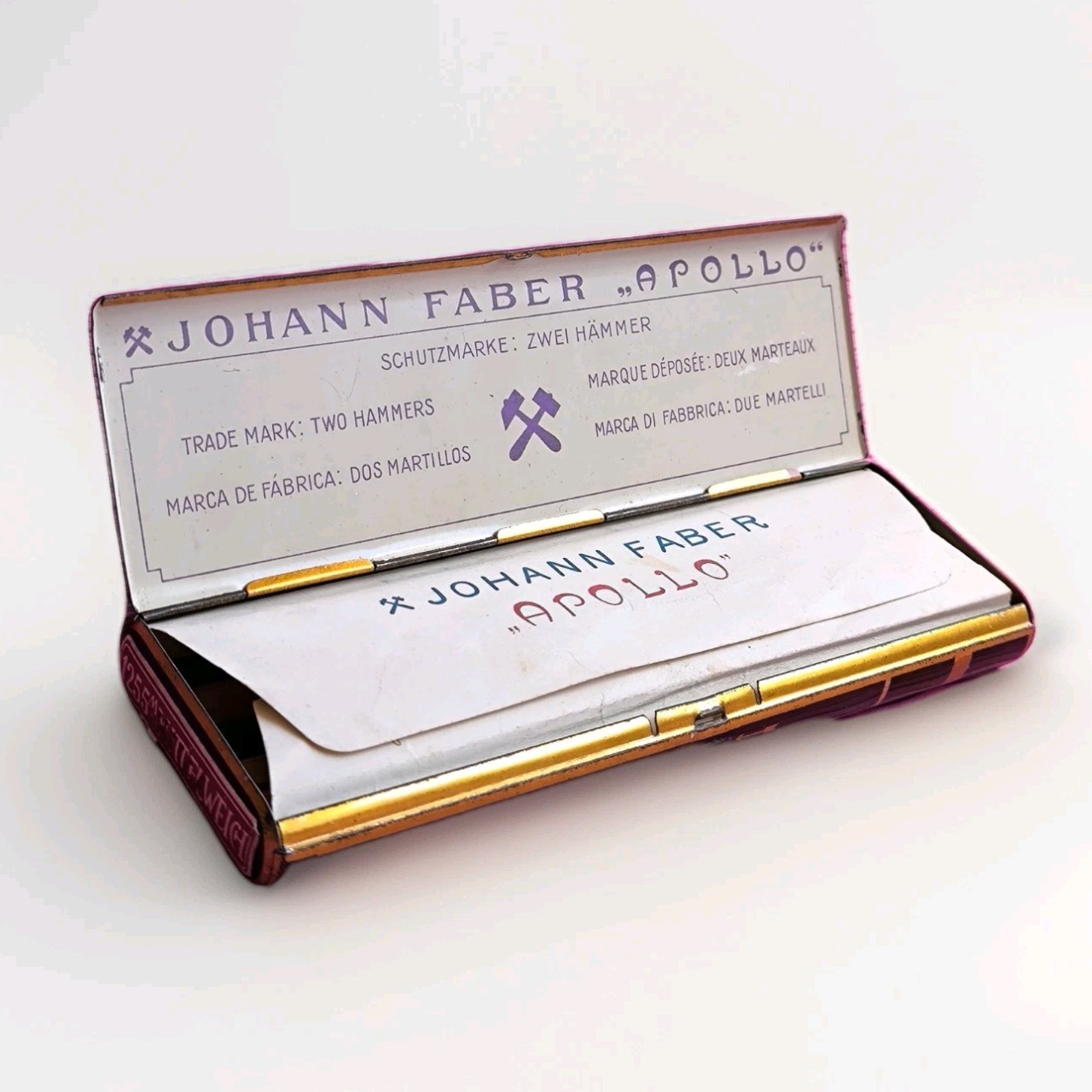 Johann Faber Apollo Pencil Set Original Case 1930s Vintage Antique