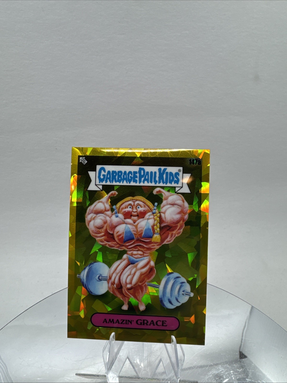 2021 Topps Garbage Pail Kids/ GPK Amazin\' Grace #147a Gold Atomic Refractor /15