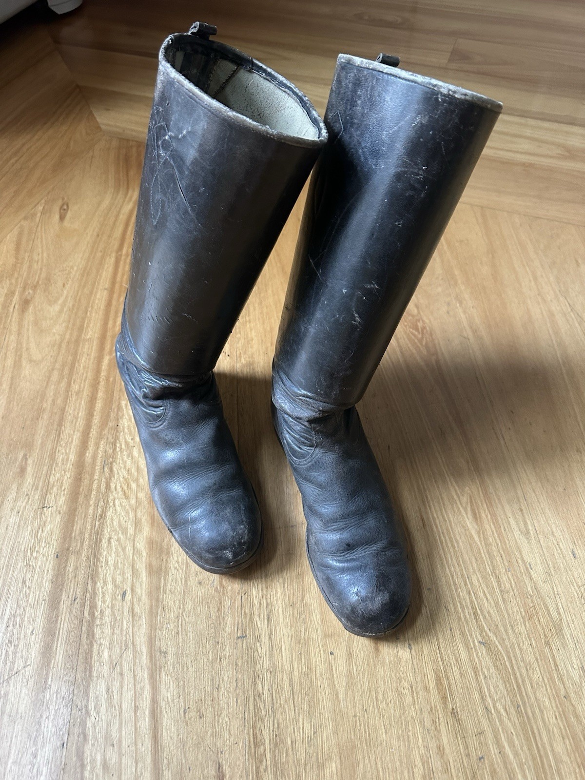German Black High Boots Hobnails Officer Star Wars