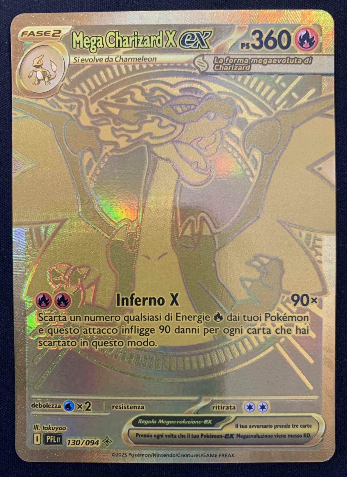 Pokemon TCG MEGA CHARIZARD X EX ASCit 130/094 SPECTRAL FLAMES - ITA ITALIAN IT