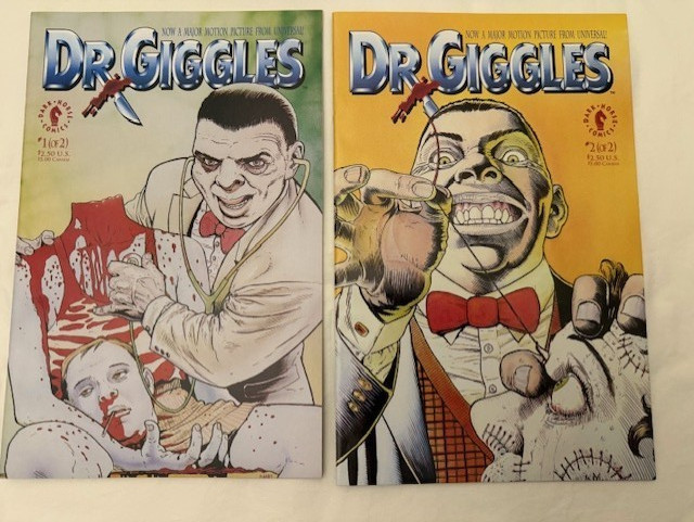 Dr Giggles #1 & 2 Dark Horse Vintage HORROR Comic Book Set 1-2 Complete
