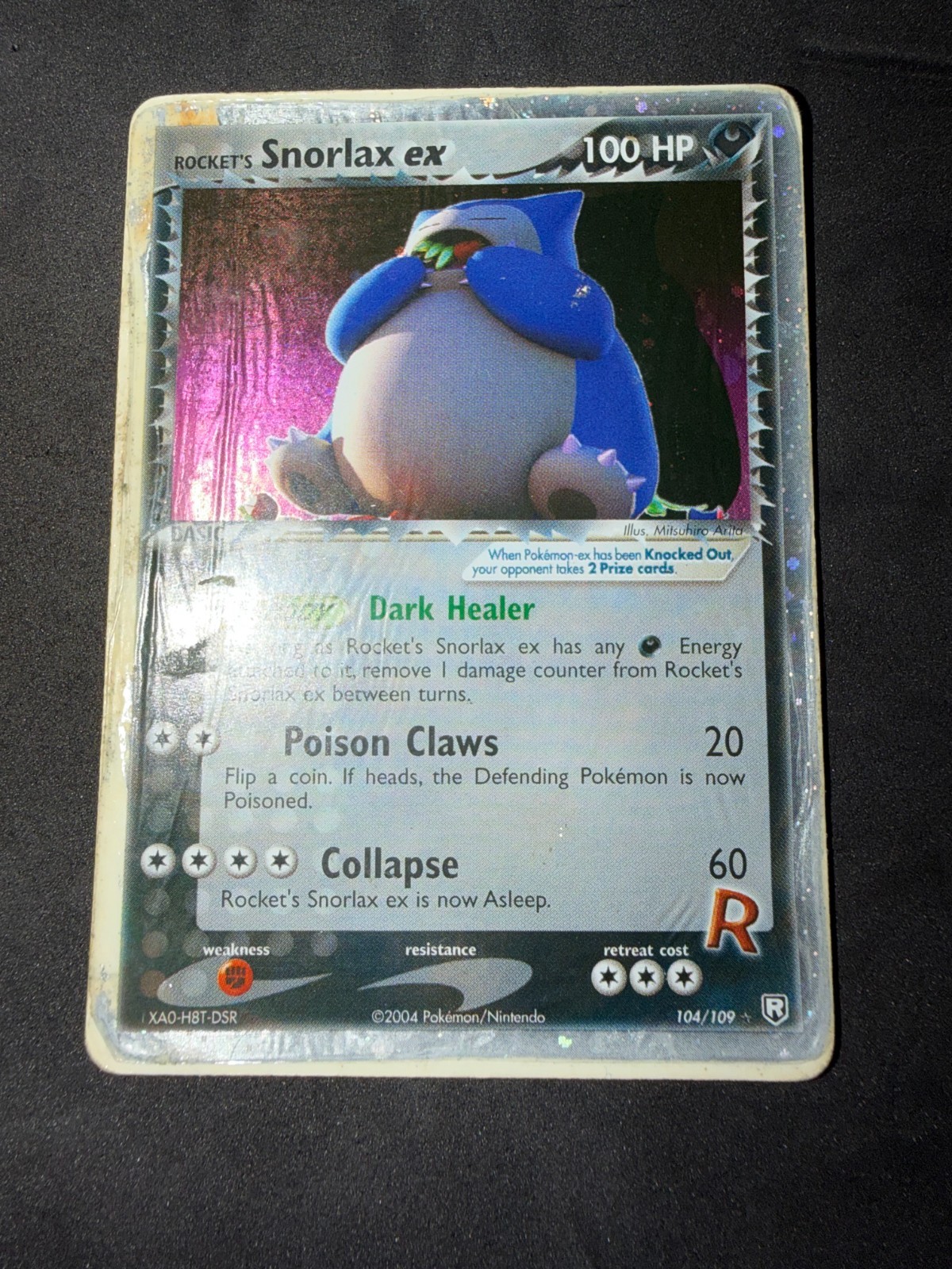 Pokemon Rocket’s Snorlax Ex 104/109 Team Rocket Returns Poor