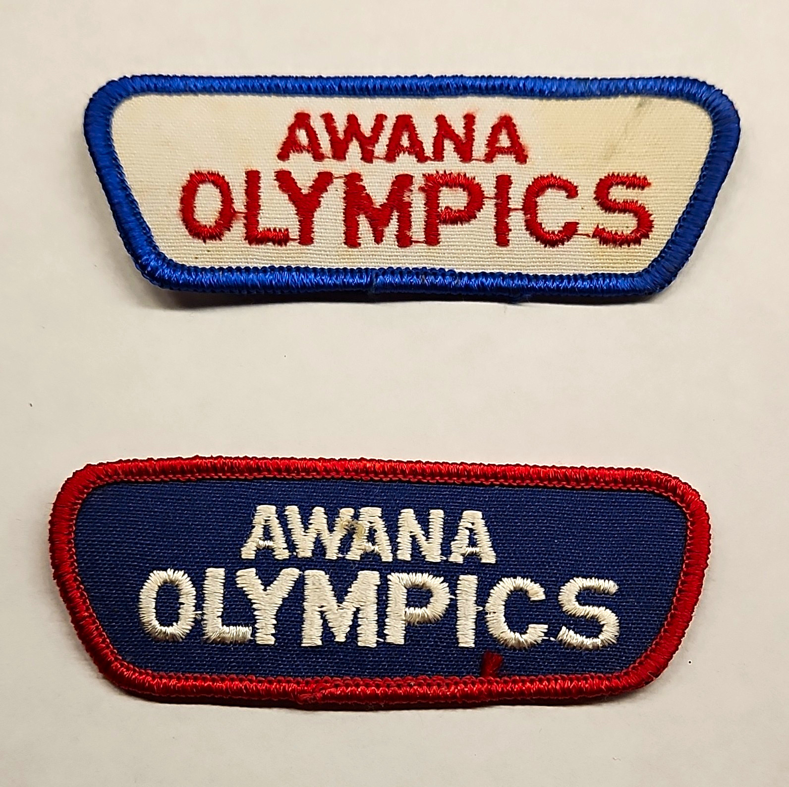 Vintage AWANA OLYMPICS Lot - 1st Place Medal & 2 Embroidered Uniform Patches