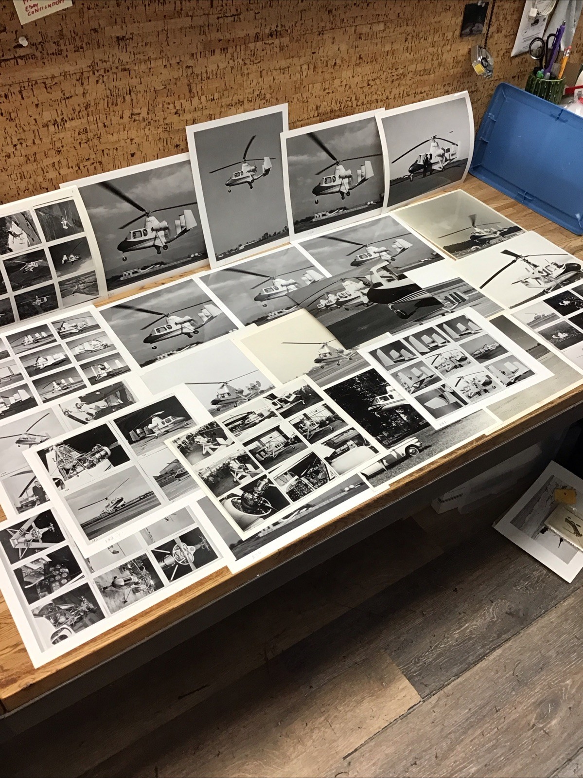 Vintage Lot Of (24) Umbaugh Experimental Helicopter Photographs ER-3 Lot # 3