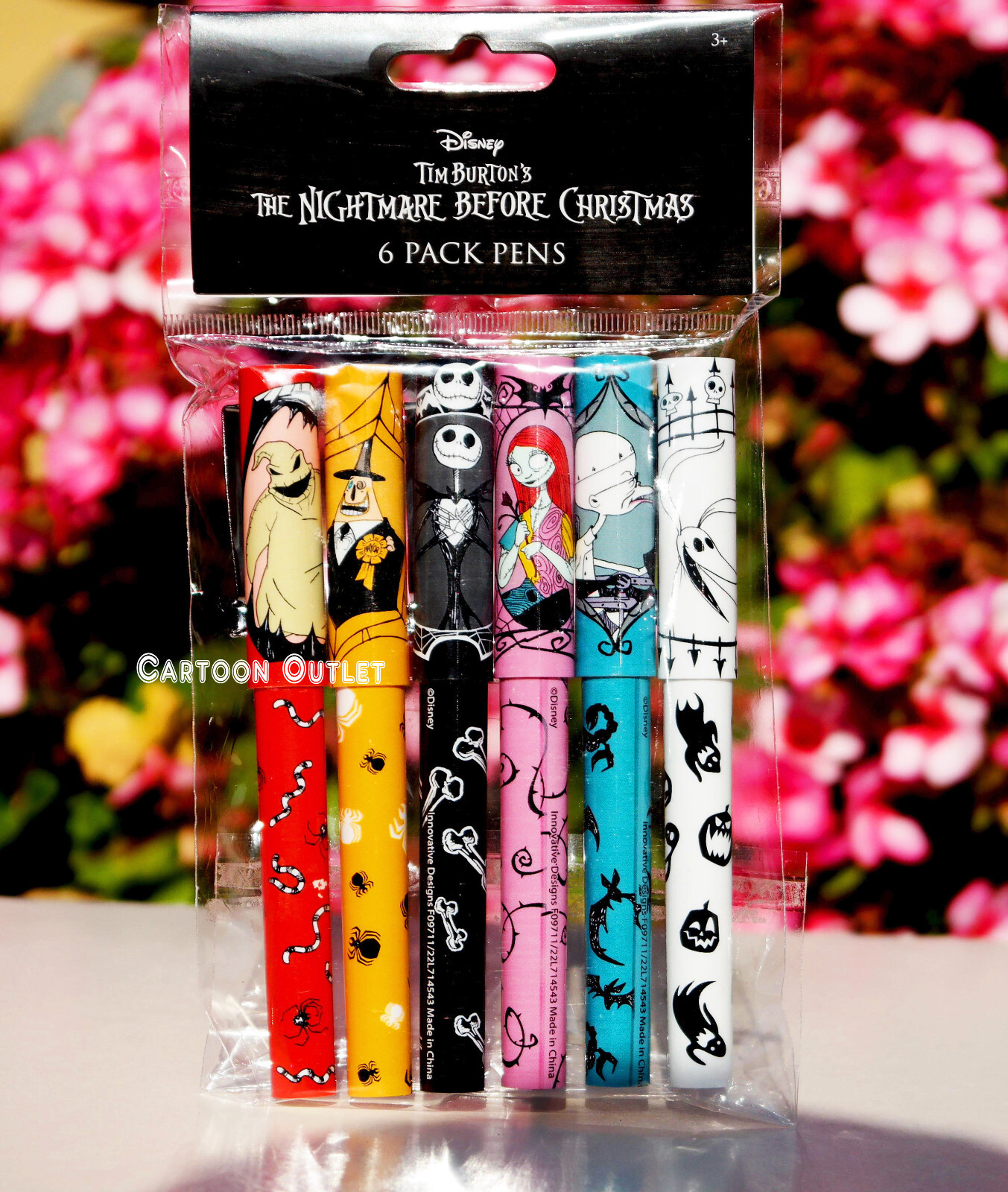 Disney Nightmare Before Christmas Pen Set Jack Skellington Oogie Boogie Sally 6