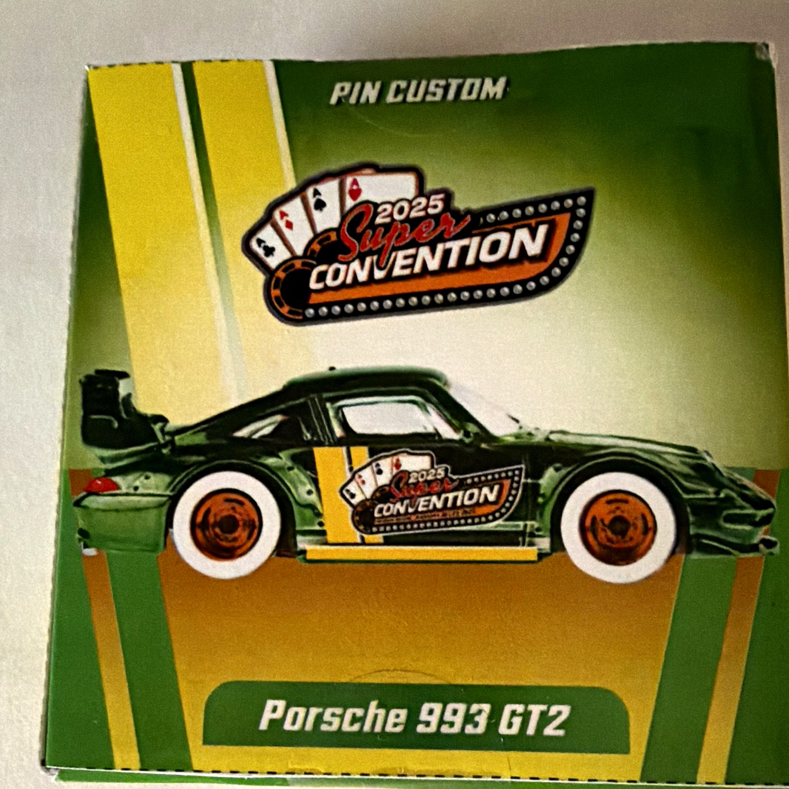 Porsche 2025 Super Convention Custom 993 GT2 Collectible Vehicle Pin