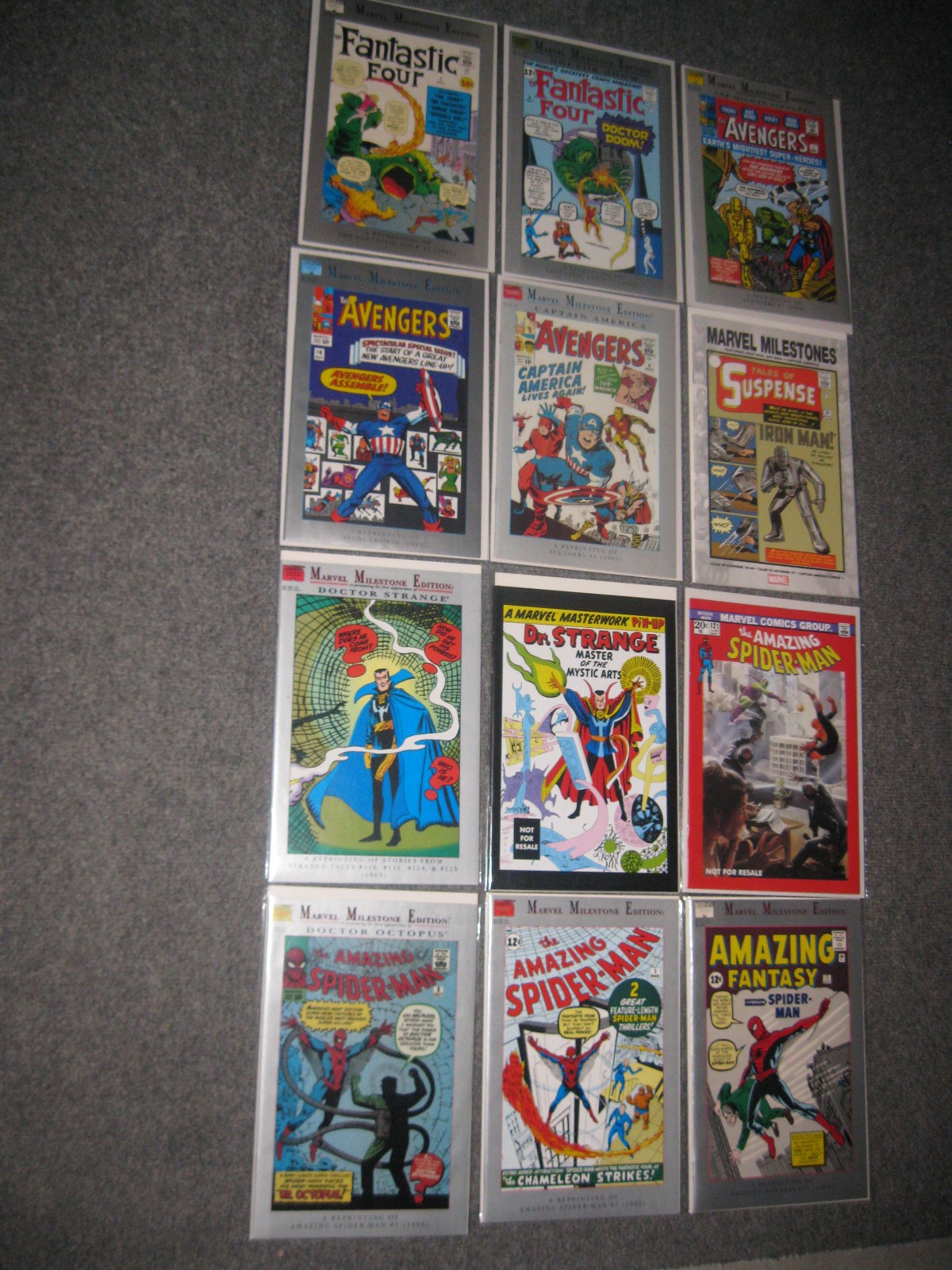 Marvel Milestone Editions Comics Lot  (12)  FF Spiderman Avengers  *NM+/ Mint*