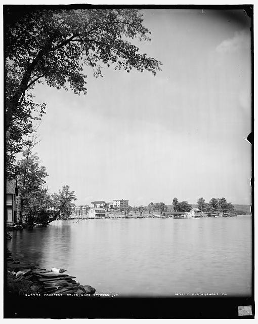 Photo:Lake Bomoseen VT Prospect House Resort 1900s Waterfront Hotel
