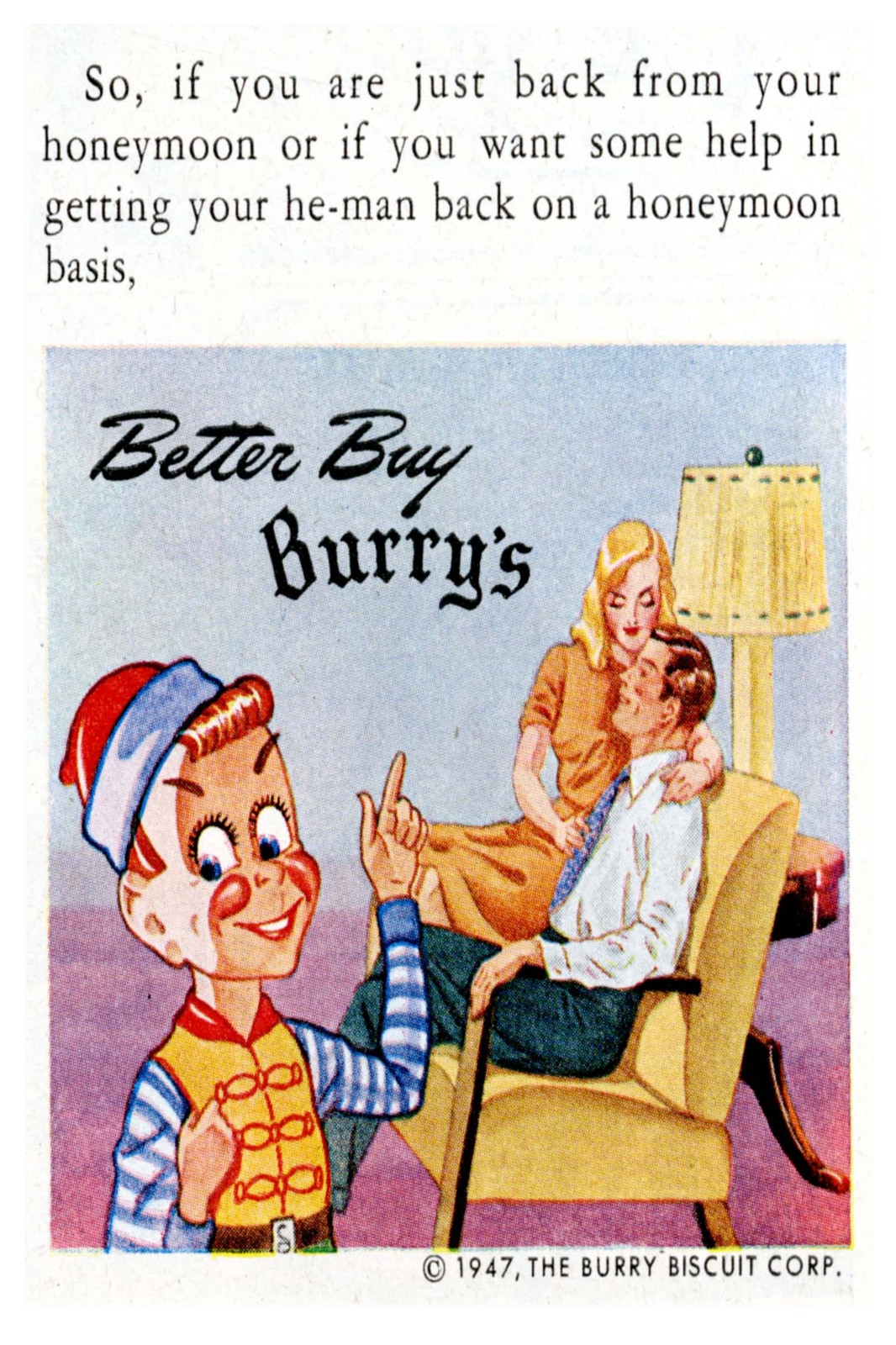 ✨ Better Buy Burry\'s (1947) Vintage Ad Poster - 24x36” - Hi-Res💎 Print - 200