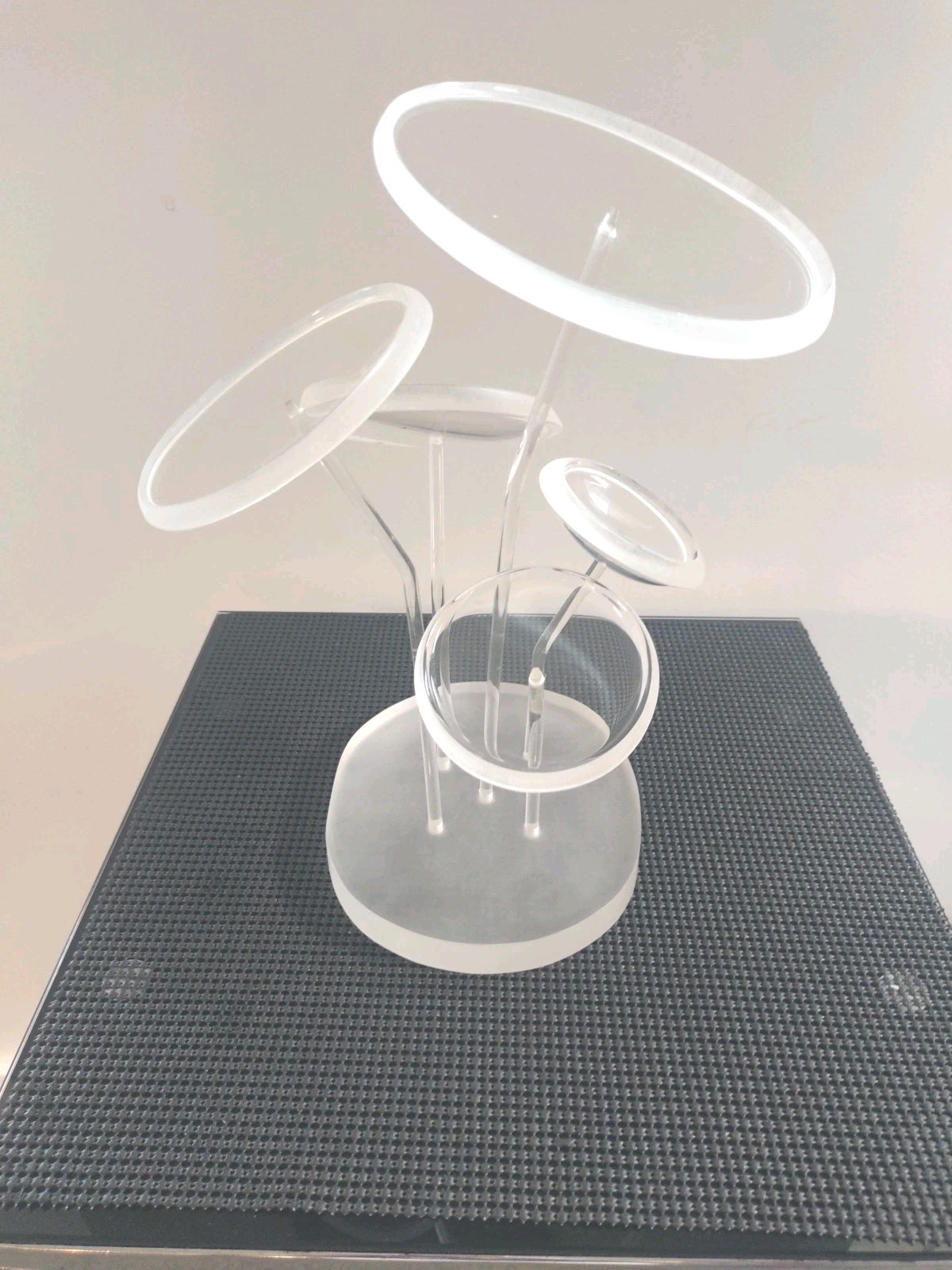 Vintage MCM Astrolite Lucite  Sculpture Ritts Co Modular Mushroom Sculpture 