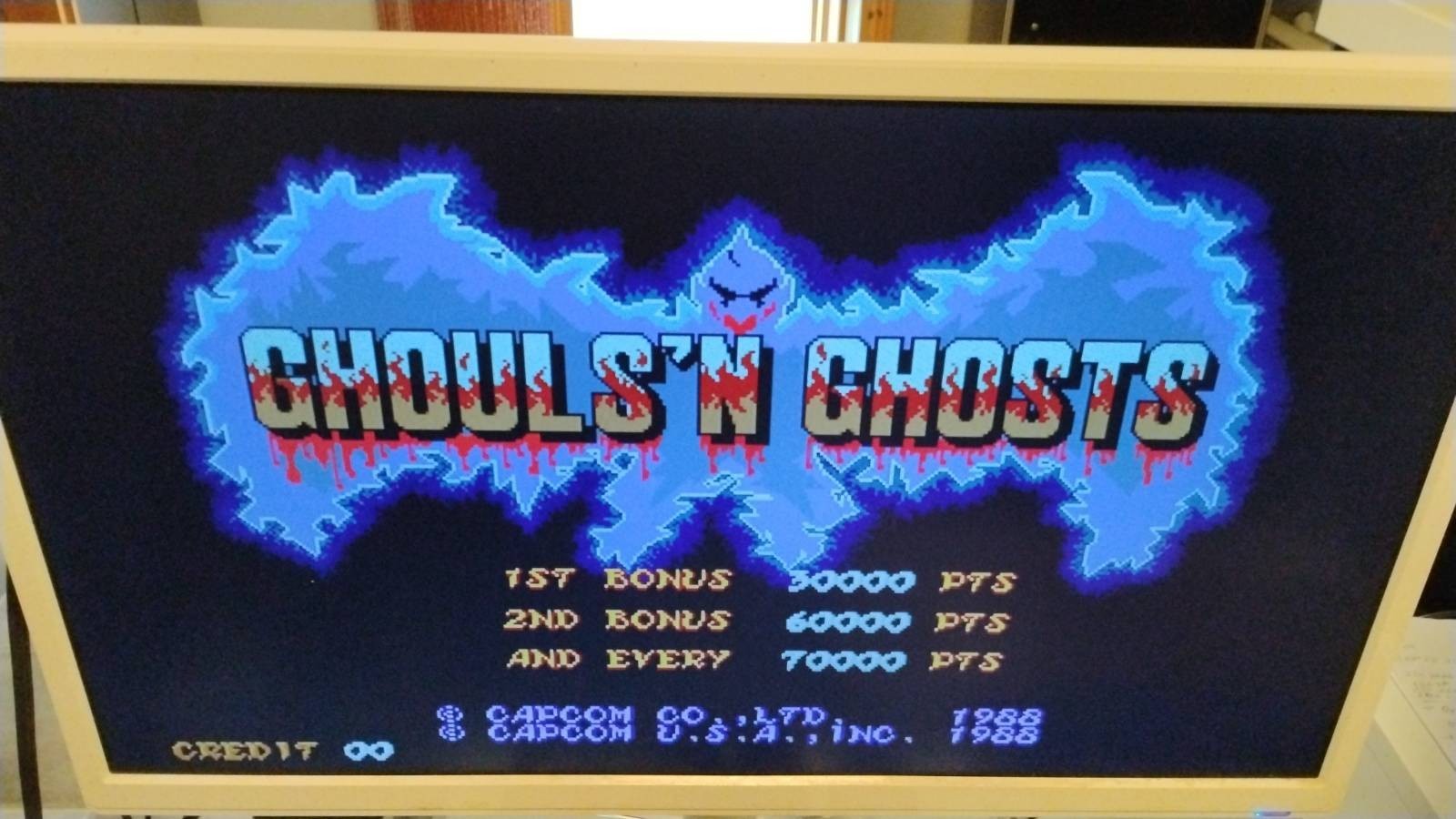 GHOULS\'N GHOSTS DAIMAKAIMURA CAPCOM CPS1 JAMMA SYSTEM PCB