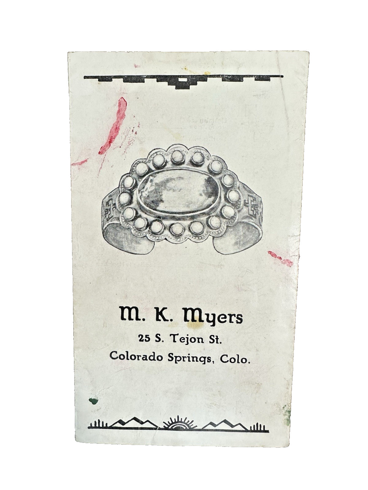 Antique 1910s Indian Symbols Advertising Booklet -M.K. Myers Jewelry, CO Springs
