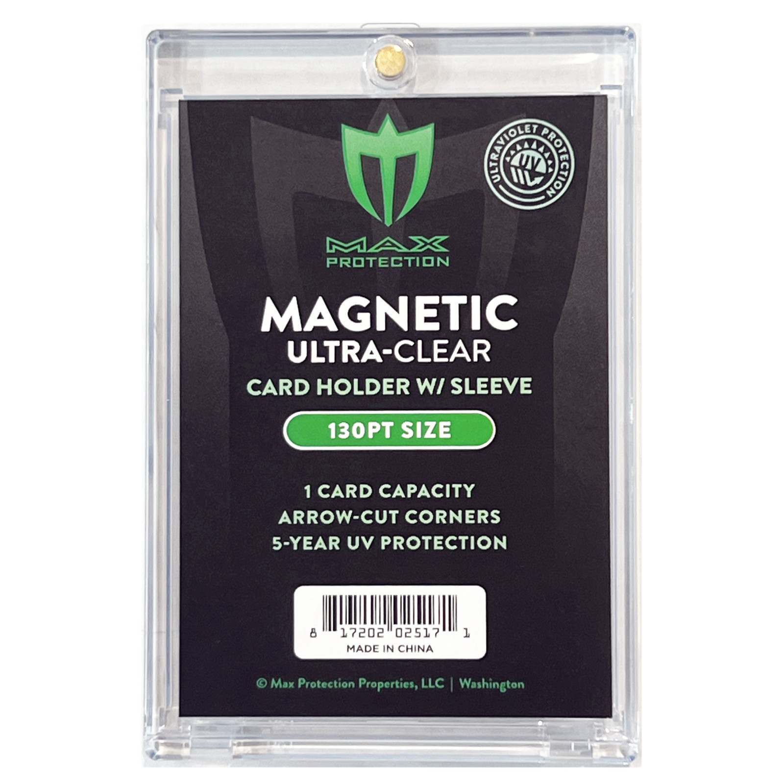 Max Protection Magnetic Card Holder for Sleeved Cards – 25-Pack 130pt