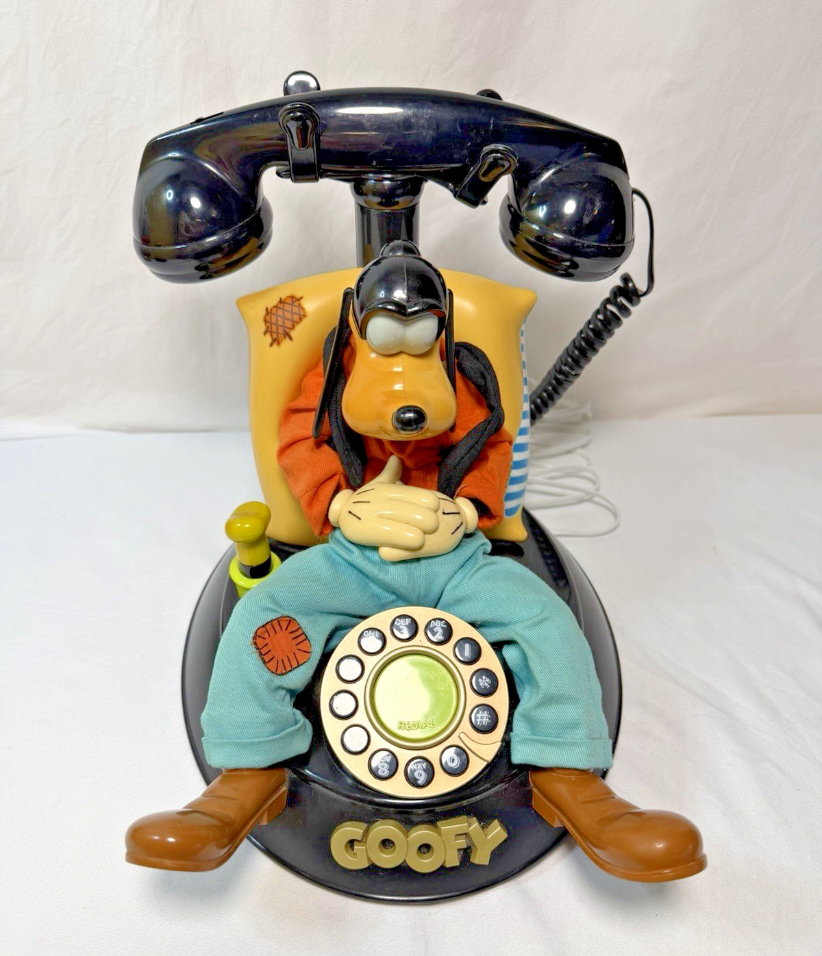 Vintage 1990s Telemania Disney Goofy Animated Telephone Working See Video
