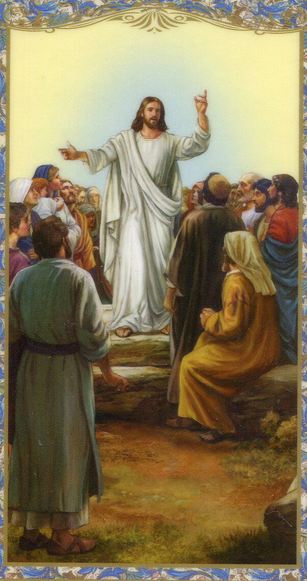 The Beatitudes N - Laminated Holy Cards 25 CARDS