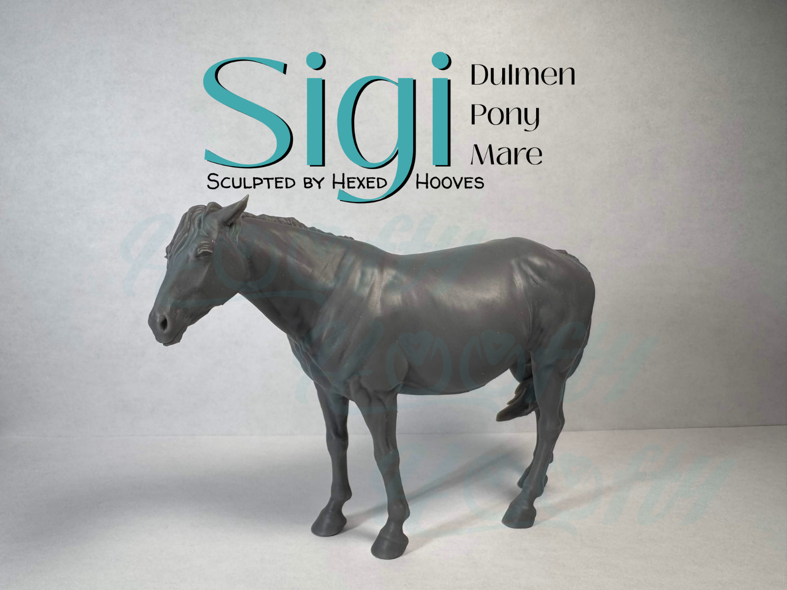 VENTI 1:20 ~ Sigi, Dulmen Pony Mare ~ 3D Print Resin Model Horse by Hexed Hooves