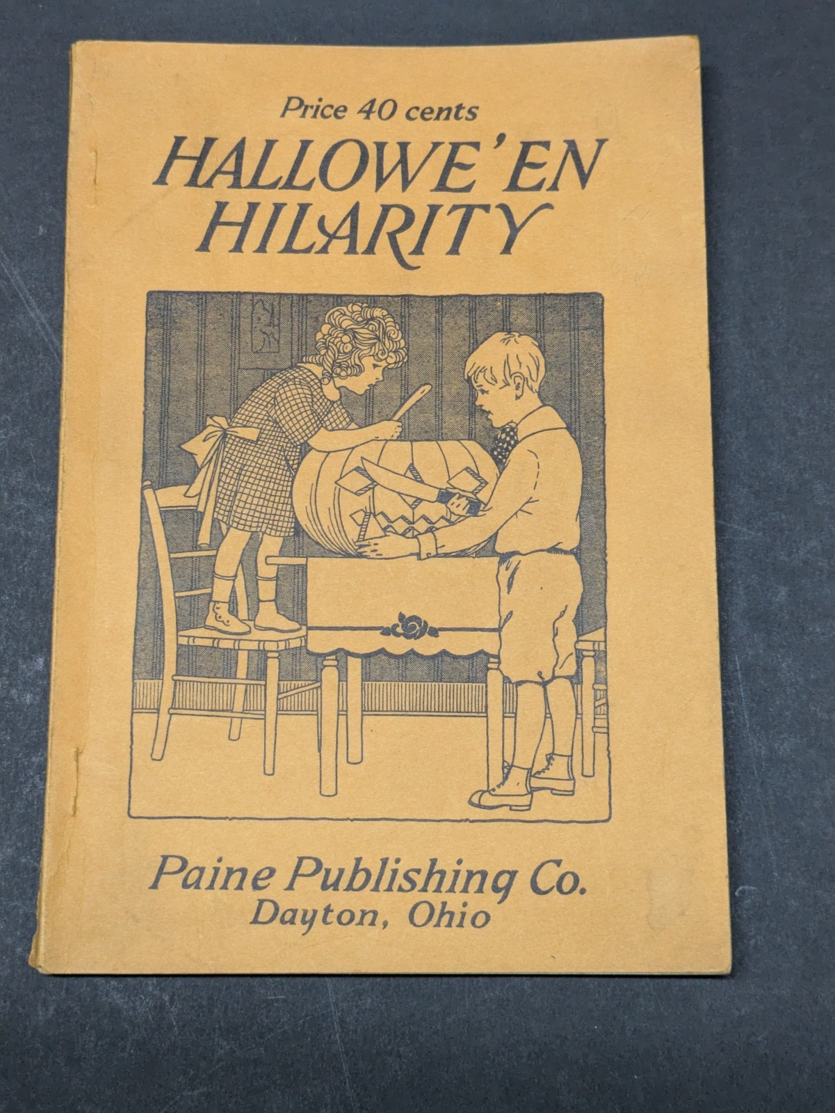 Hallowe\'en Hilarity Paine Publishing Marie Irish Antique Halloween Book 1924