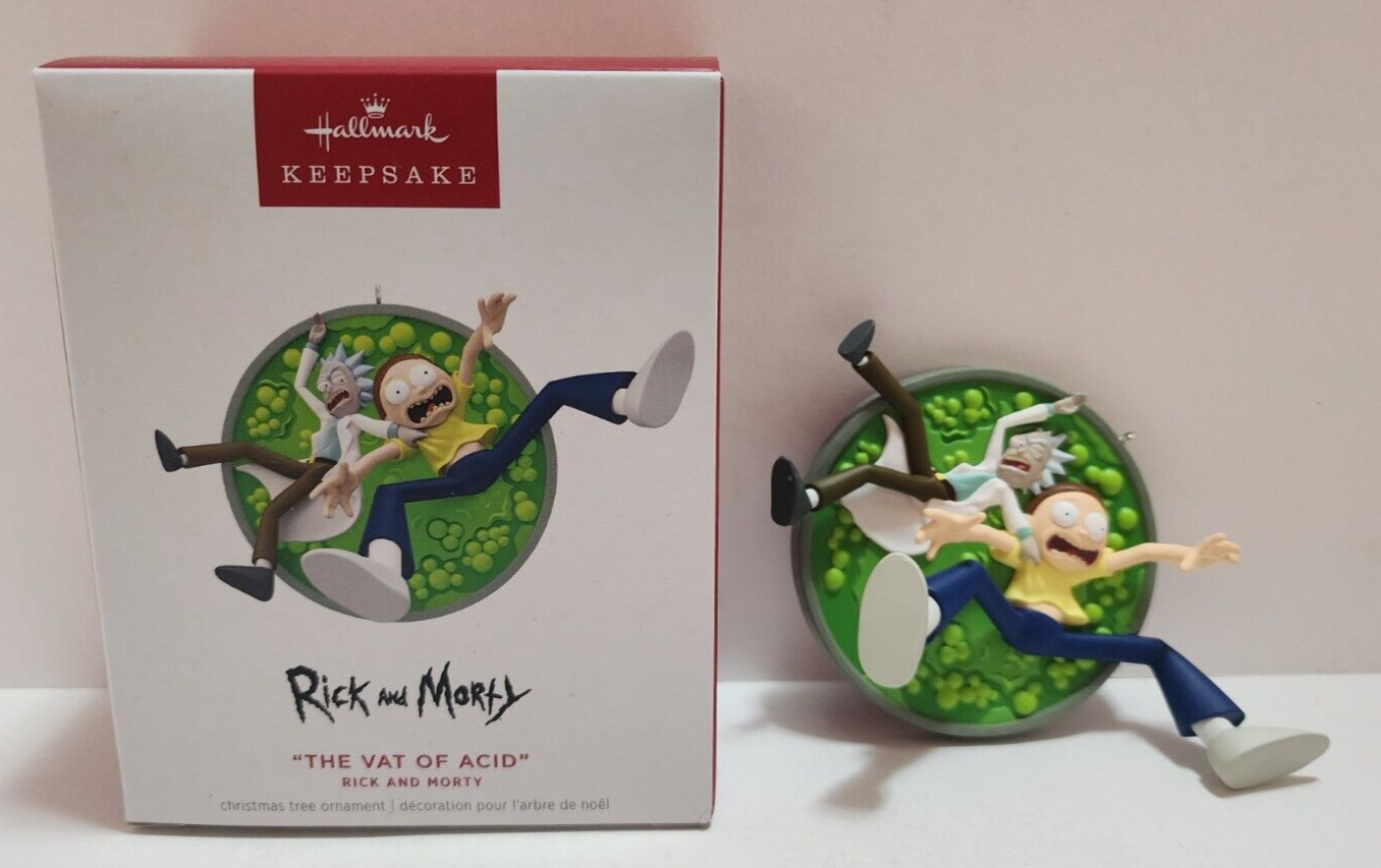 Hallmark Keepsake Christmas Ornament Rick And Morty The Vat Of Acid 2024 New