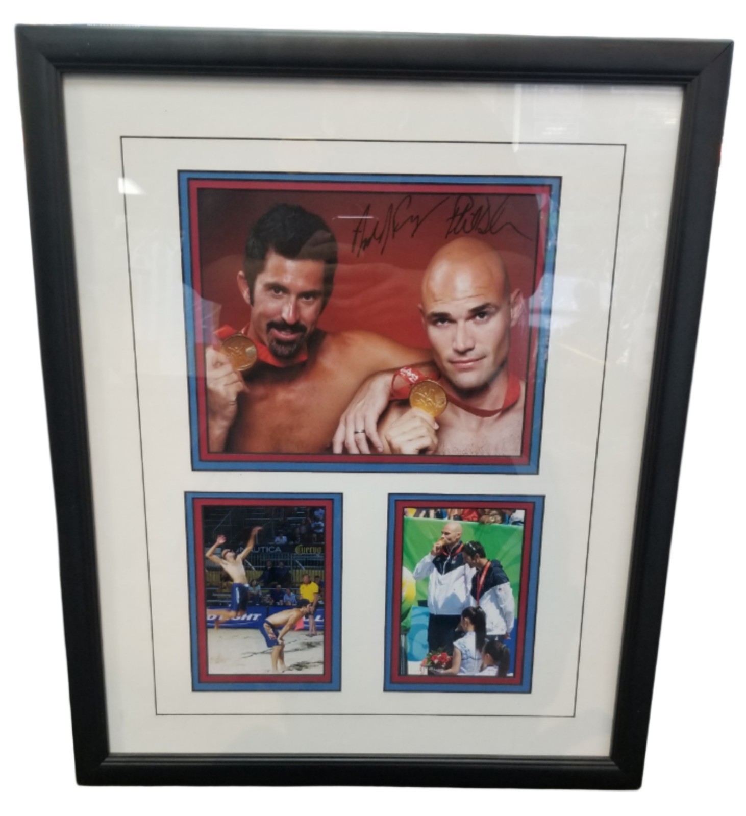 Phil Dalhausser and Todd Rogers Signed Grabbed Photo Collage