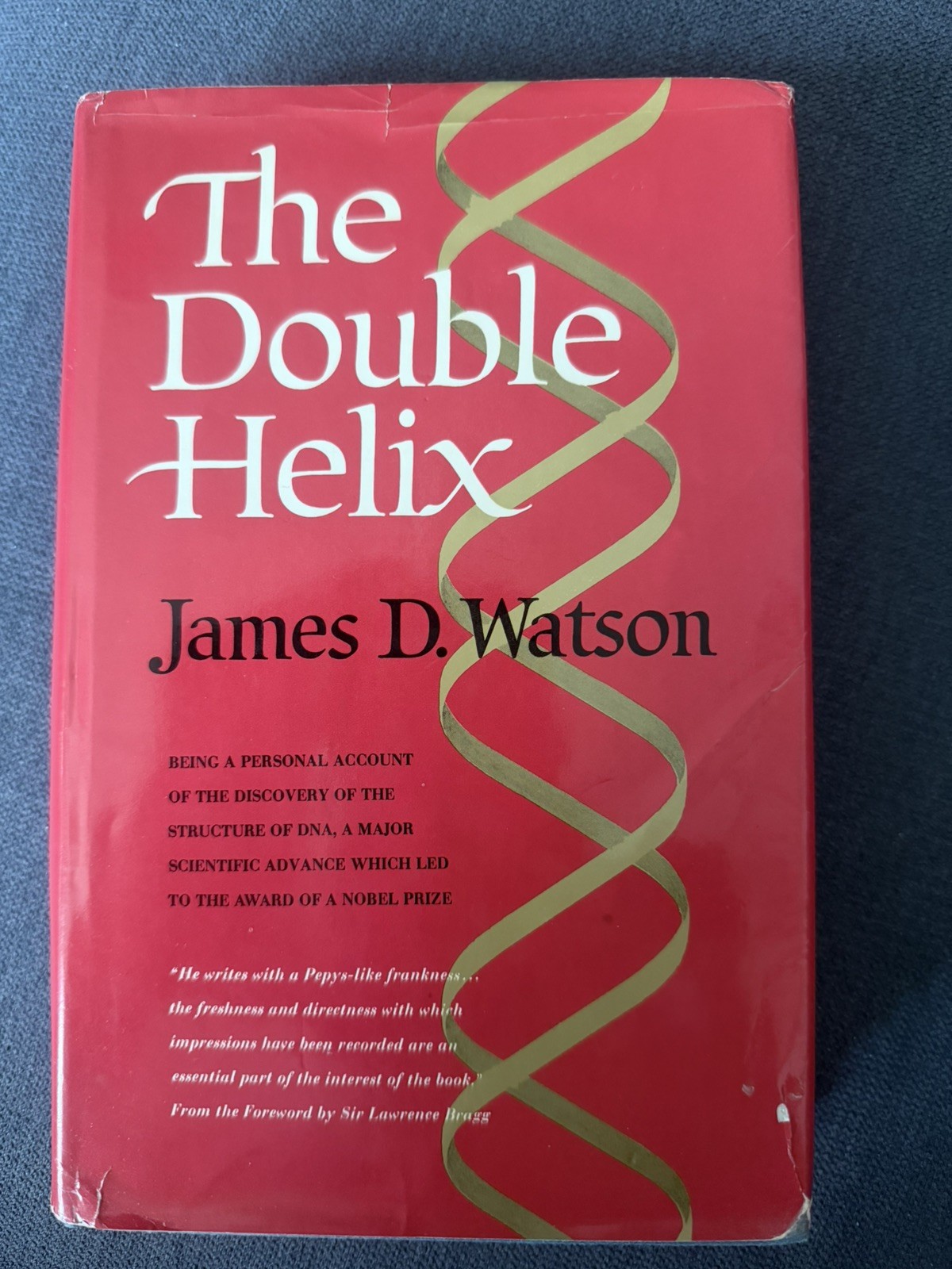 RARE The Double Helix Book Signed Autographed James Watson 1st Ed. 5th Prnt.