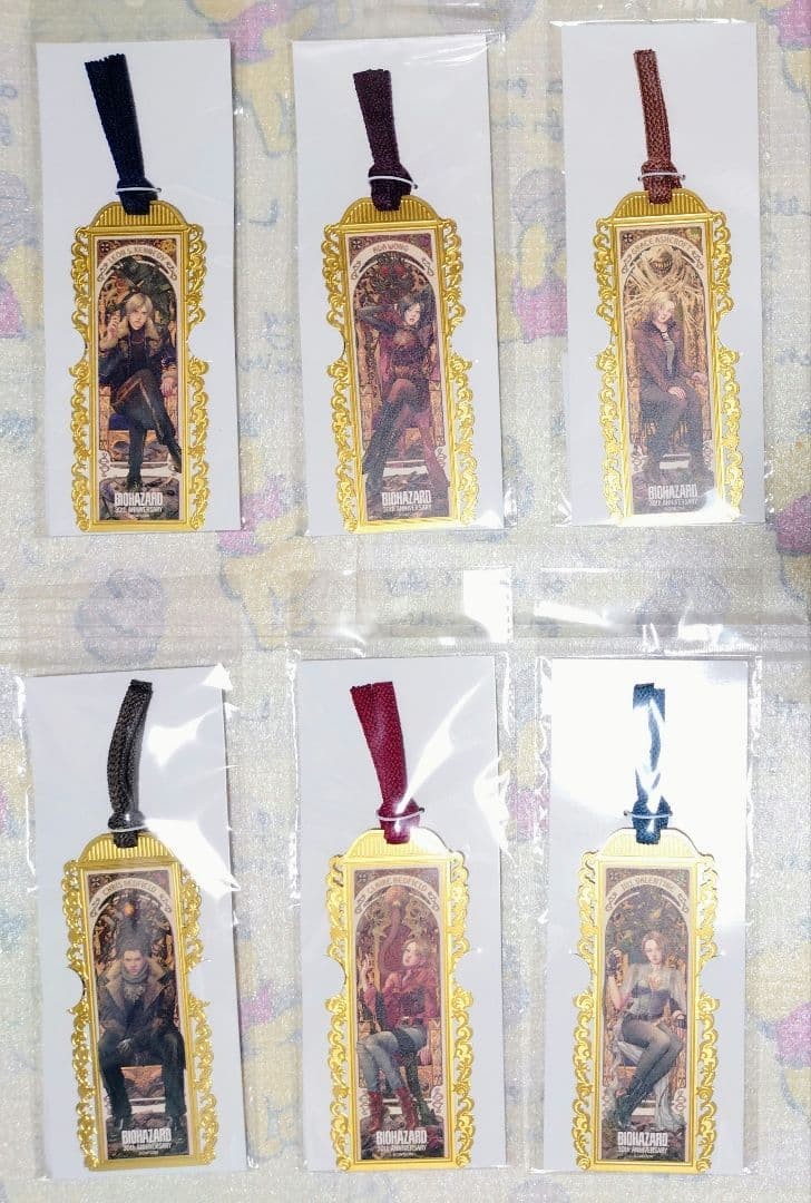 Metal Bookmark Capcom Store Biohazard 30th AnnIversary Leon Ada etc.