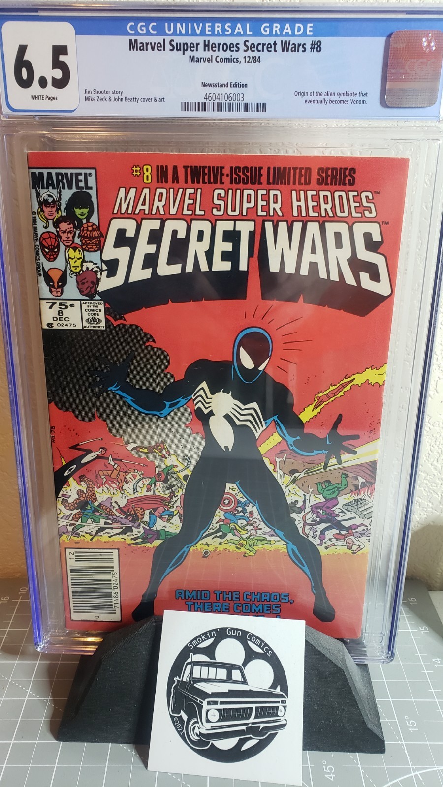 Secret Wars #8 CGC 6.5 WHITE Pages 1984 Venom Symbiote Newsstand Variant 🔑 