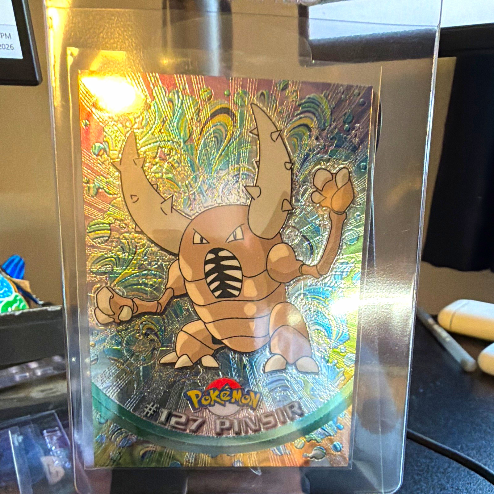 Topps 1999 Topps Chrome TV Animation Edition Pokémon Pinsir #127 Trading Card
