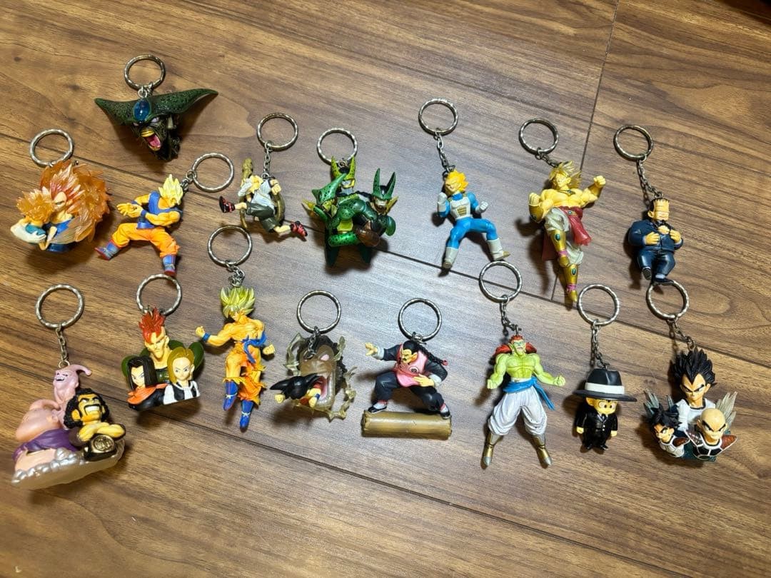 Dragon Ball Keychains Bandai Japan Limited Lot 16pcs Set Collectible