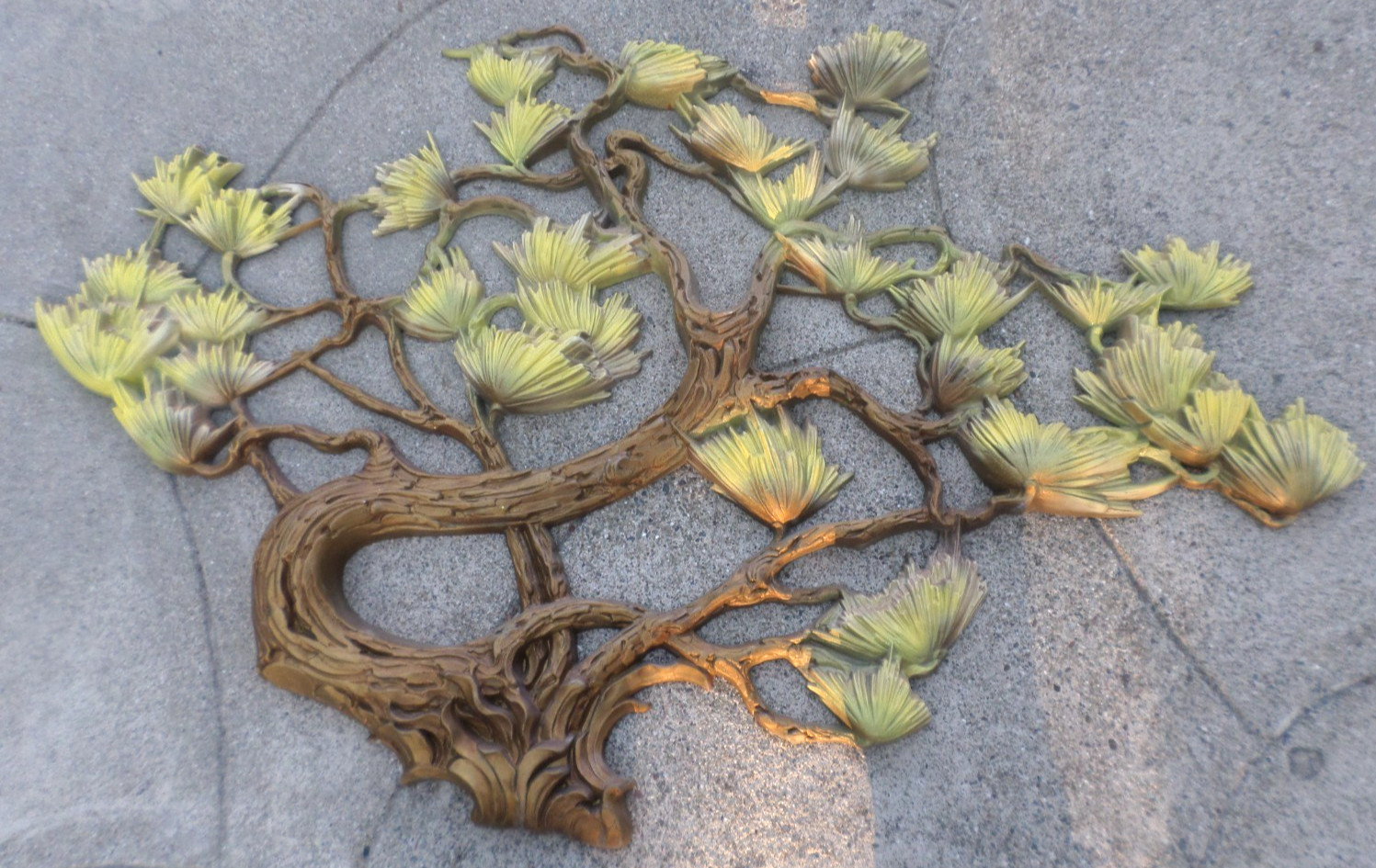 Vintage Syroco Bonsai Tree Hollywood Regency 70s MCM Wall Plaque