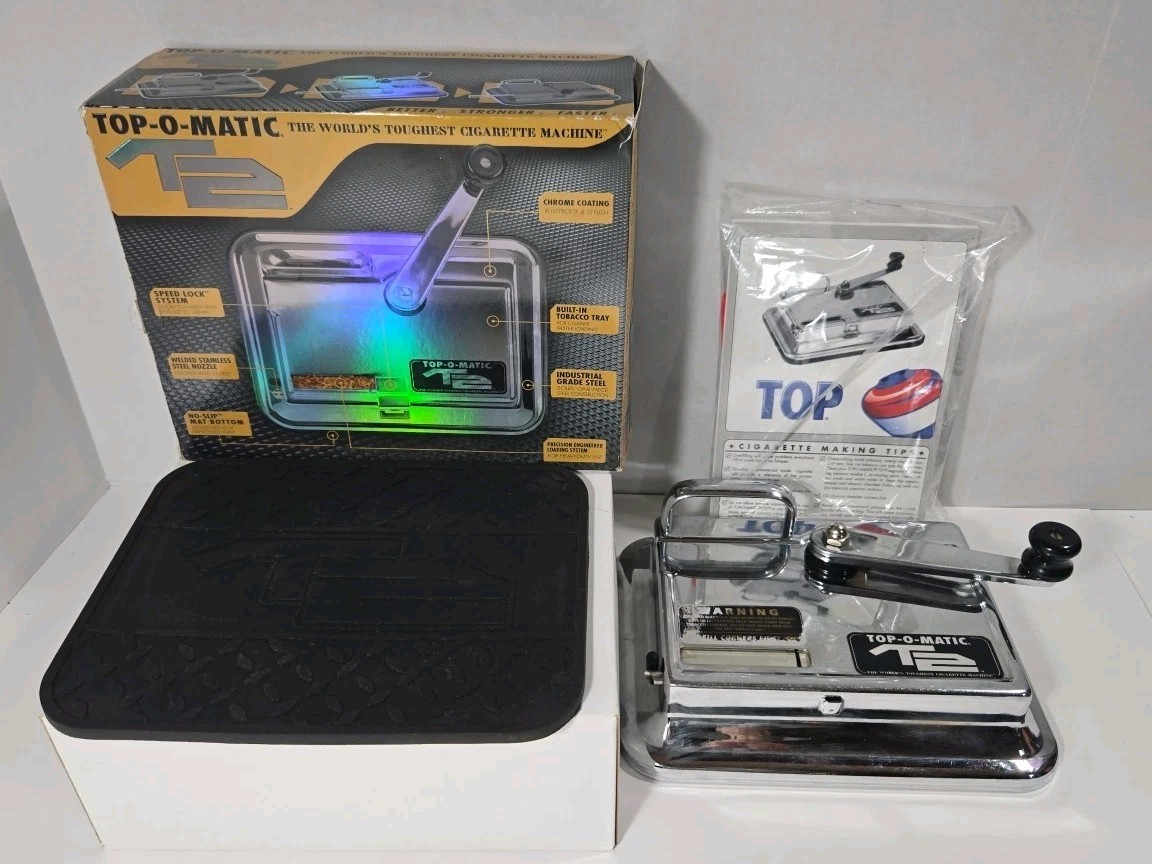 TOP-O-MATIC-T2\'CIGARETTE ROLLING MACHINE W/BOX 