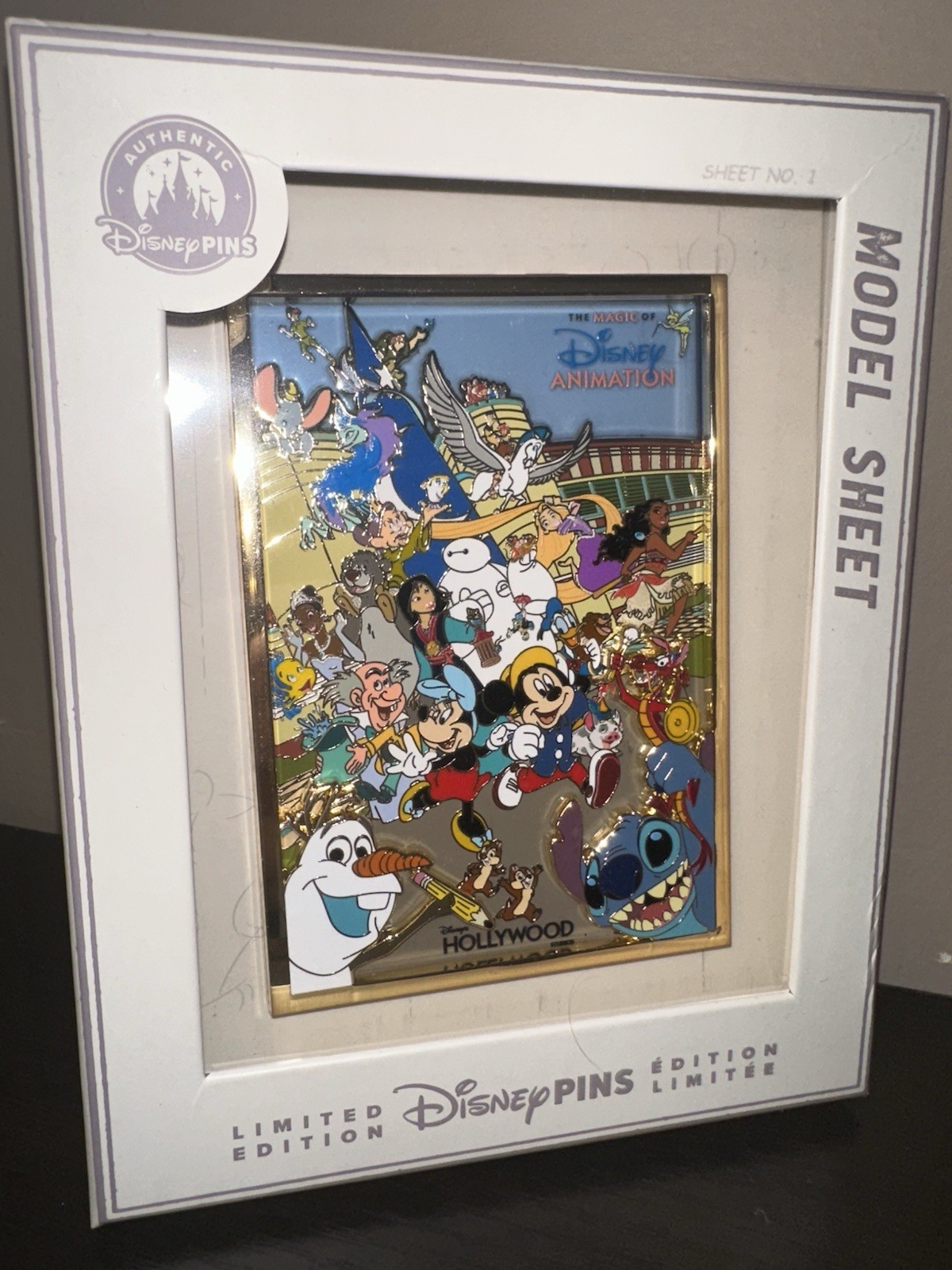 Disney Parks 2026 Magic Of Disney Animation Hollywood Studios Jumbo Pin LE 2000