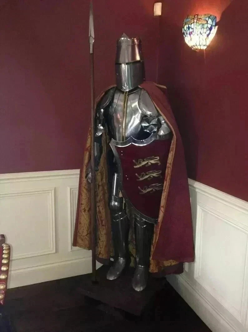 Medieval Armor Suit Wearable Knight Crusader Full Body Armour Templar Combat L/P