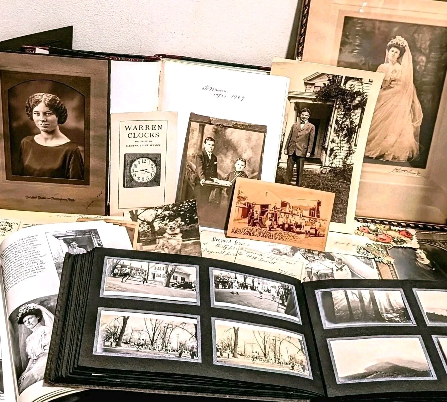 Henry Warren Telechron Clock MIT Inventor Archive Signed Ledger Photo Album Book Henry Warren Telechron Clock MIT Inventor Archive Signed Ledger Photo Album Book