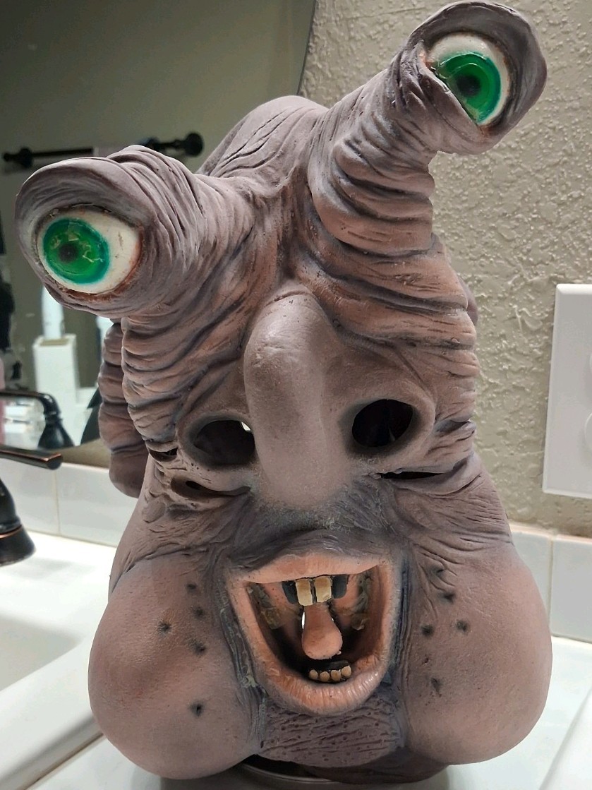 Vintage horror RARE 1986 Don Post HEAD-ON HALLOWEEN Mask people eater alien