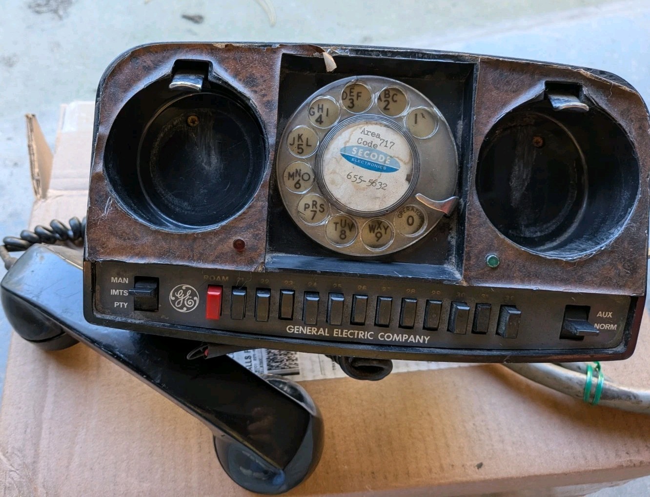 Vintage Rotary General Electric Industrial  General Electric Rotary Telephone 