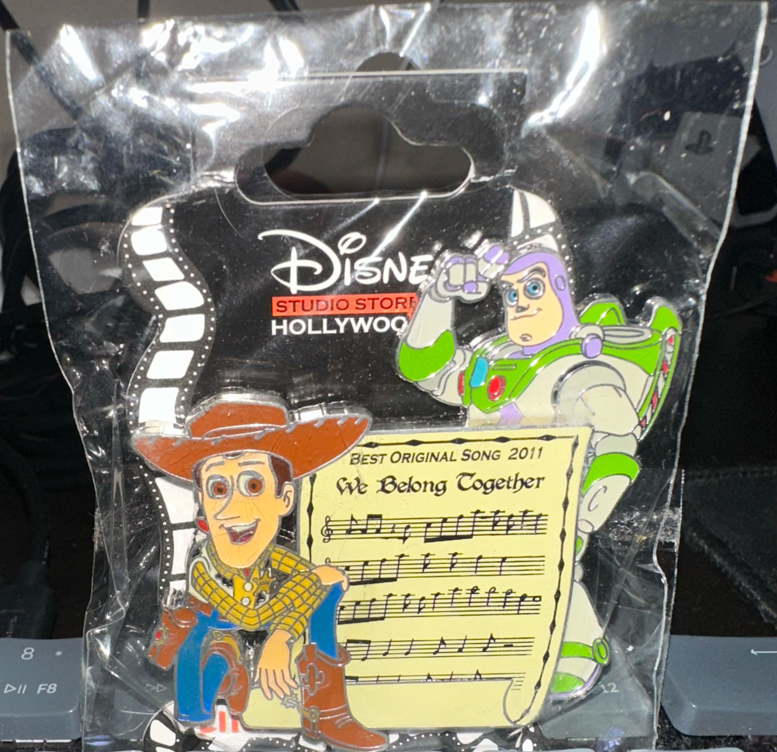 DSSH Woody and Buzz Toy Story We Belong Together Best Original Song Pin LE300