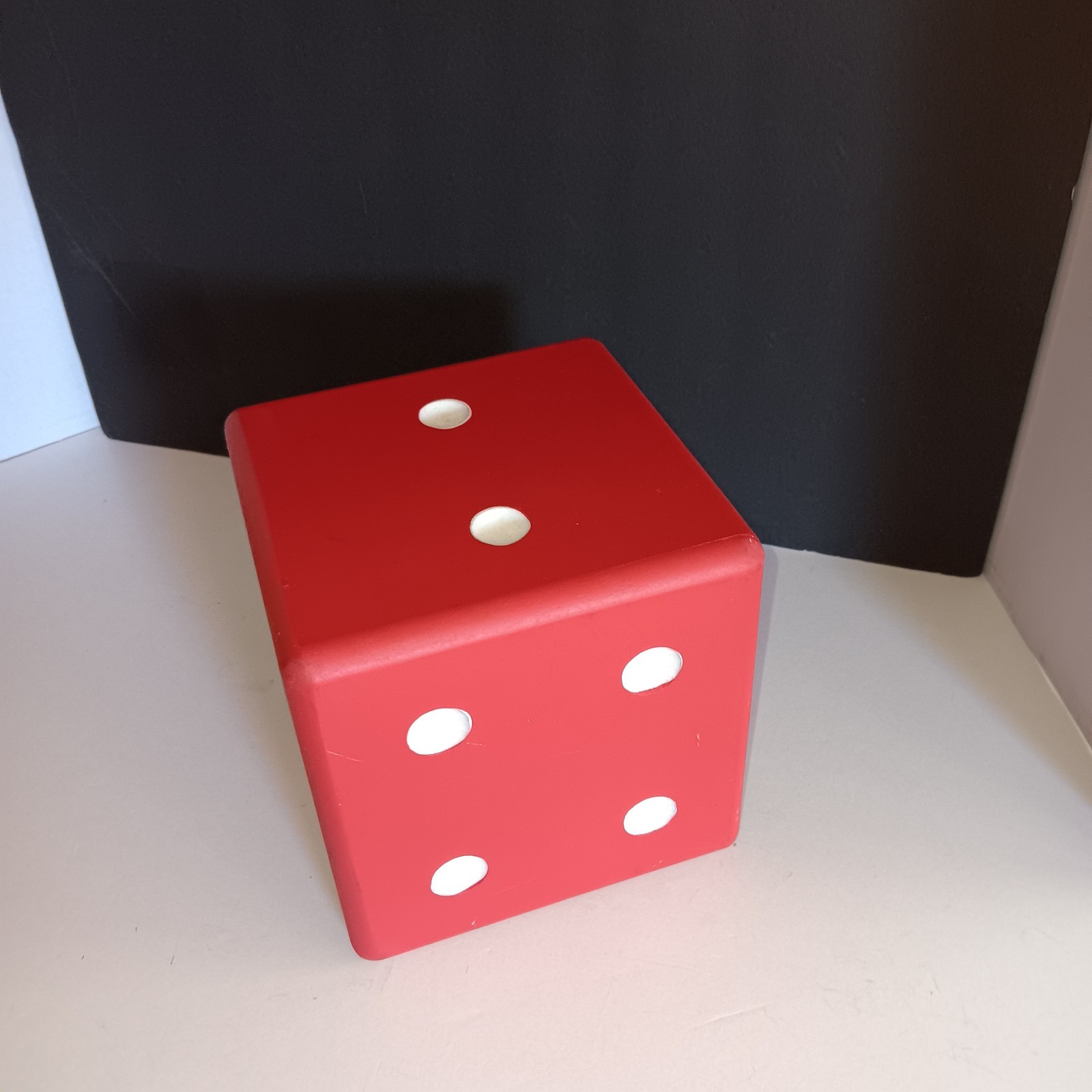 Big Red Wooden Dice/ Die, By Ashland. 6\
