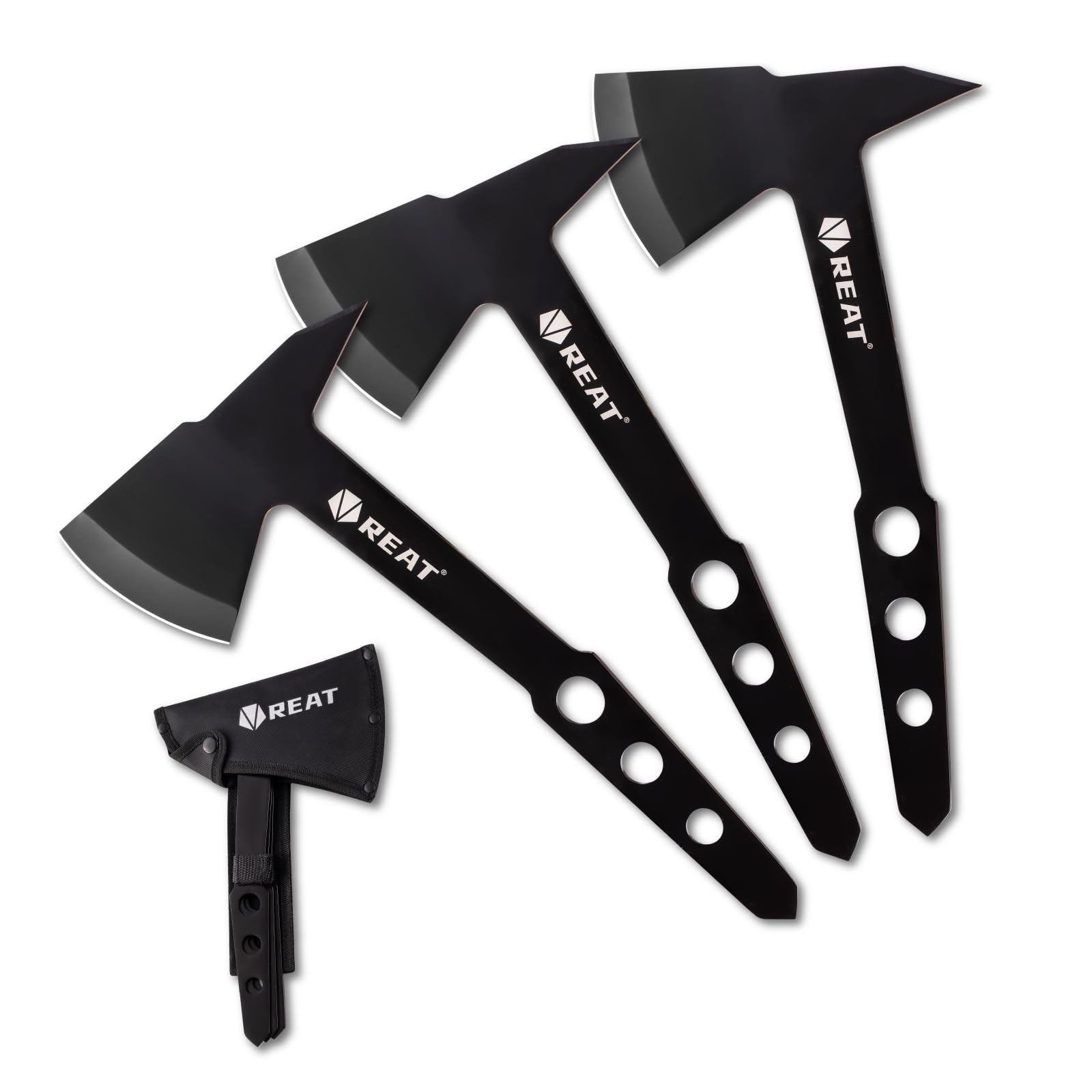 Throwing Axe Hatchet Set With Sheath Backyard Target Game 10.5 Inch 3 PCS