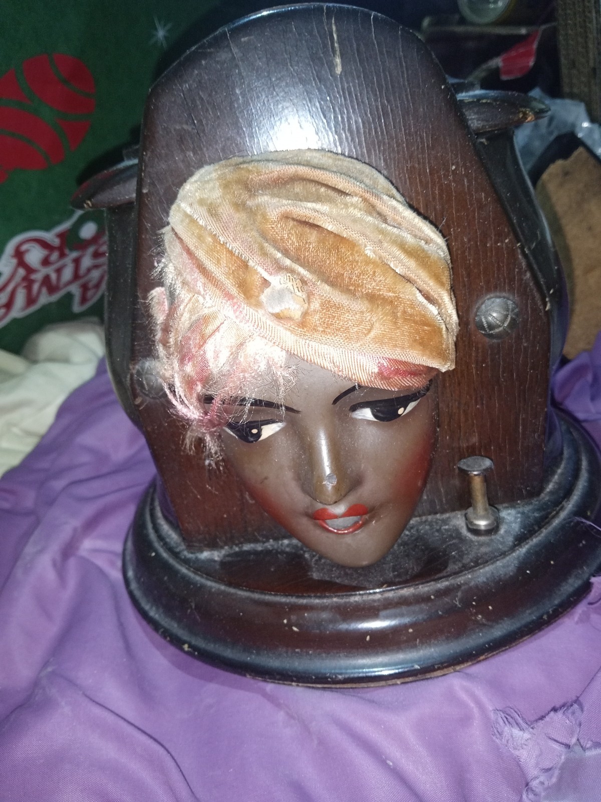 Vintage Lady Cigarette Dispenser