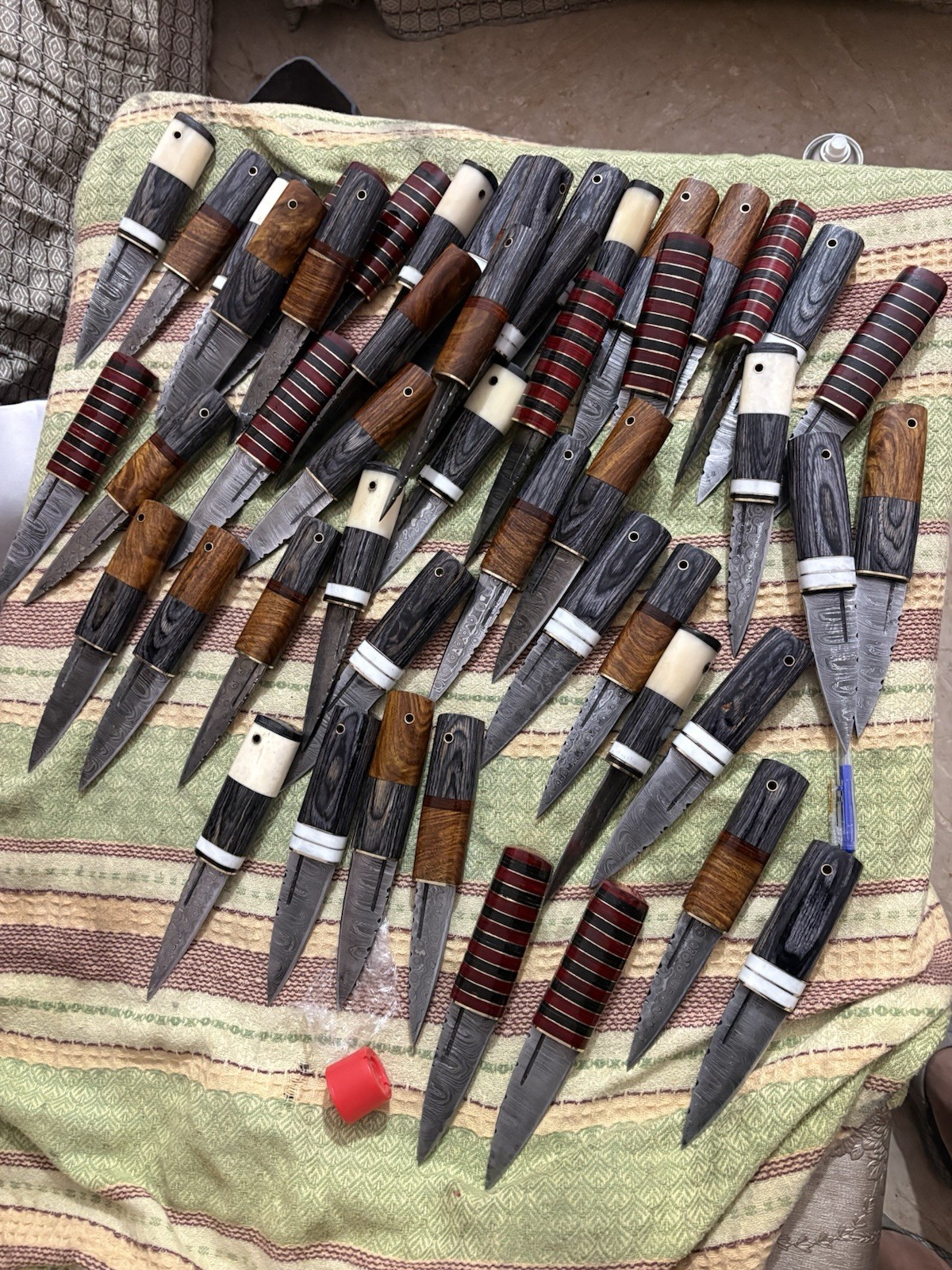 Custom Handmade 50 Assorted knives With 5 Different Designs | Bulk Of 50 Knives