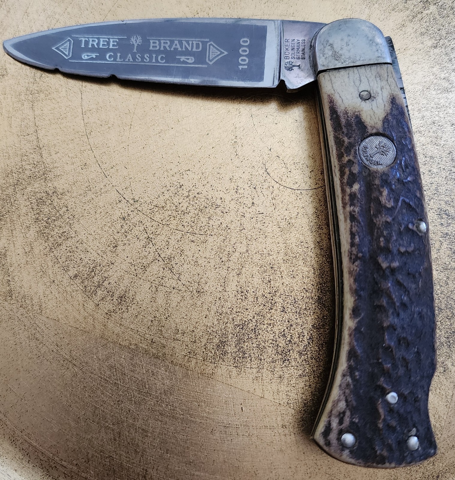 BOKER TREE BRAND SS Classic 1000 Single Blade Made In Germany Excellent